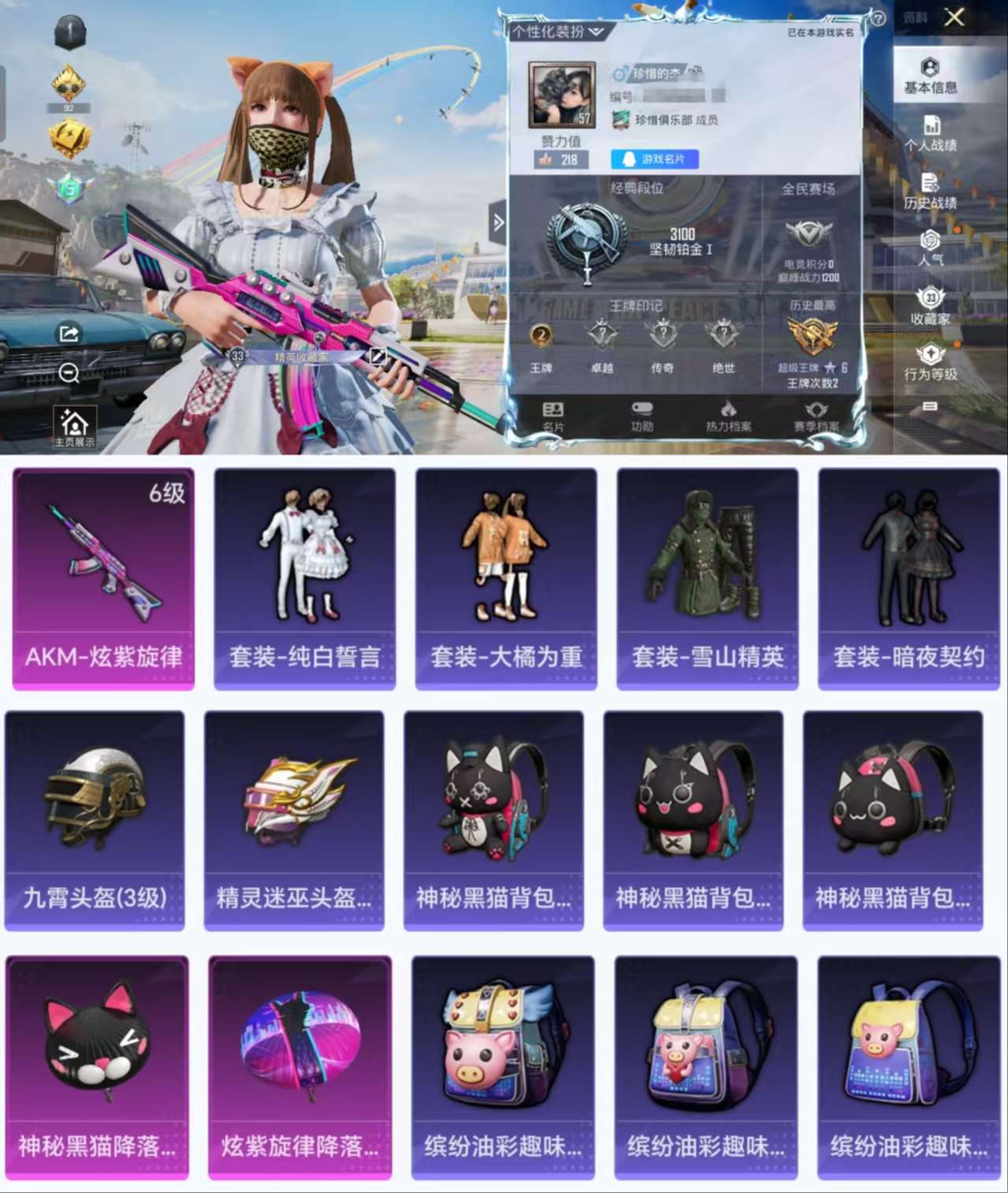 HPCMW3319492和平精英账号详情图2