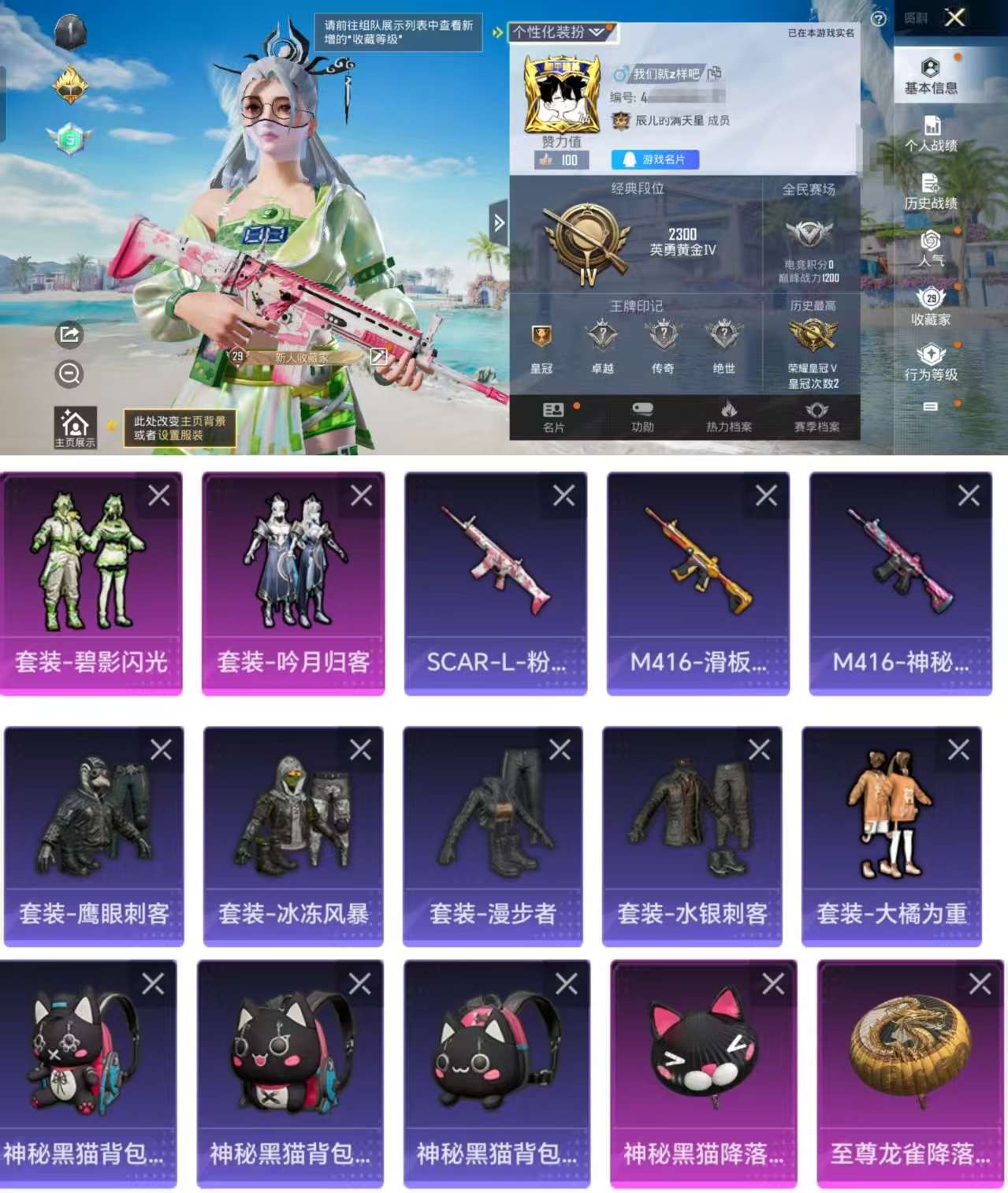 HPCMW3323772和平精英账号详情图2