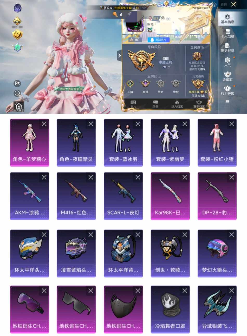 和平精英账号安卓QQ0载具-92套装-114枪皮-XQ681+【女号-1粉2特效-地铁满天赋-0违规1太阳可二次】安卓Q
