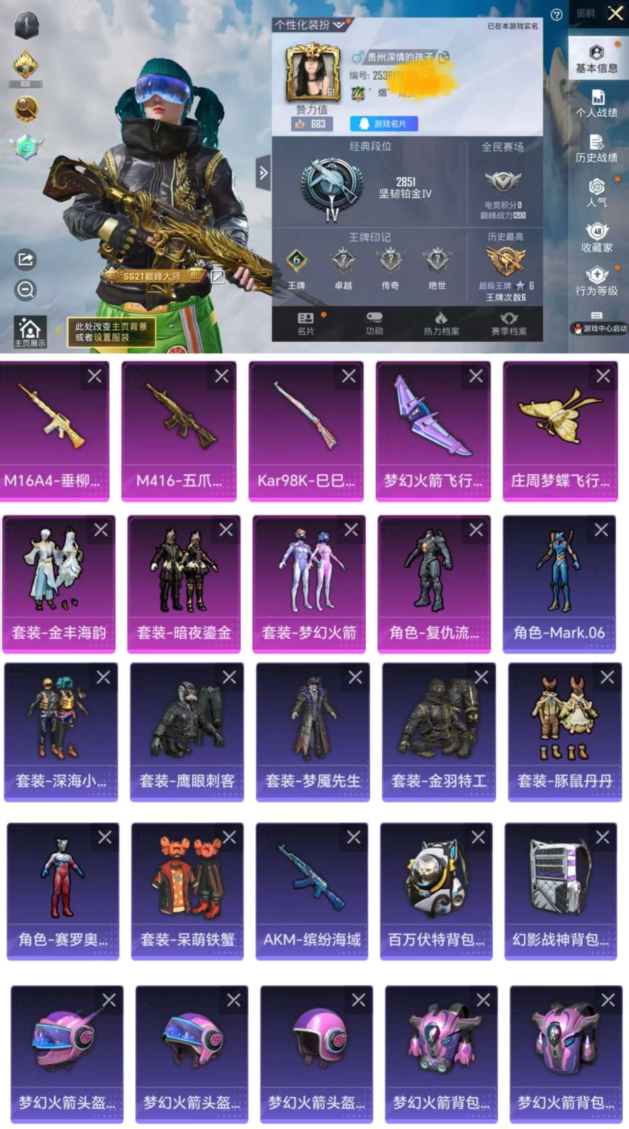 HPCMW3327040和平精英账号详情图2