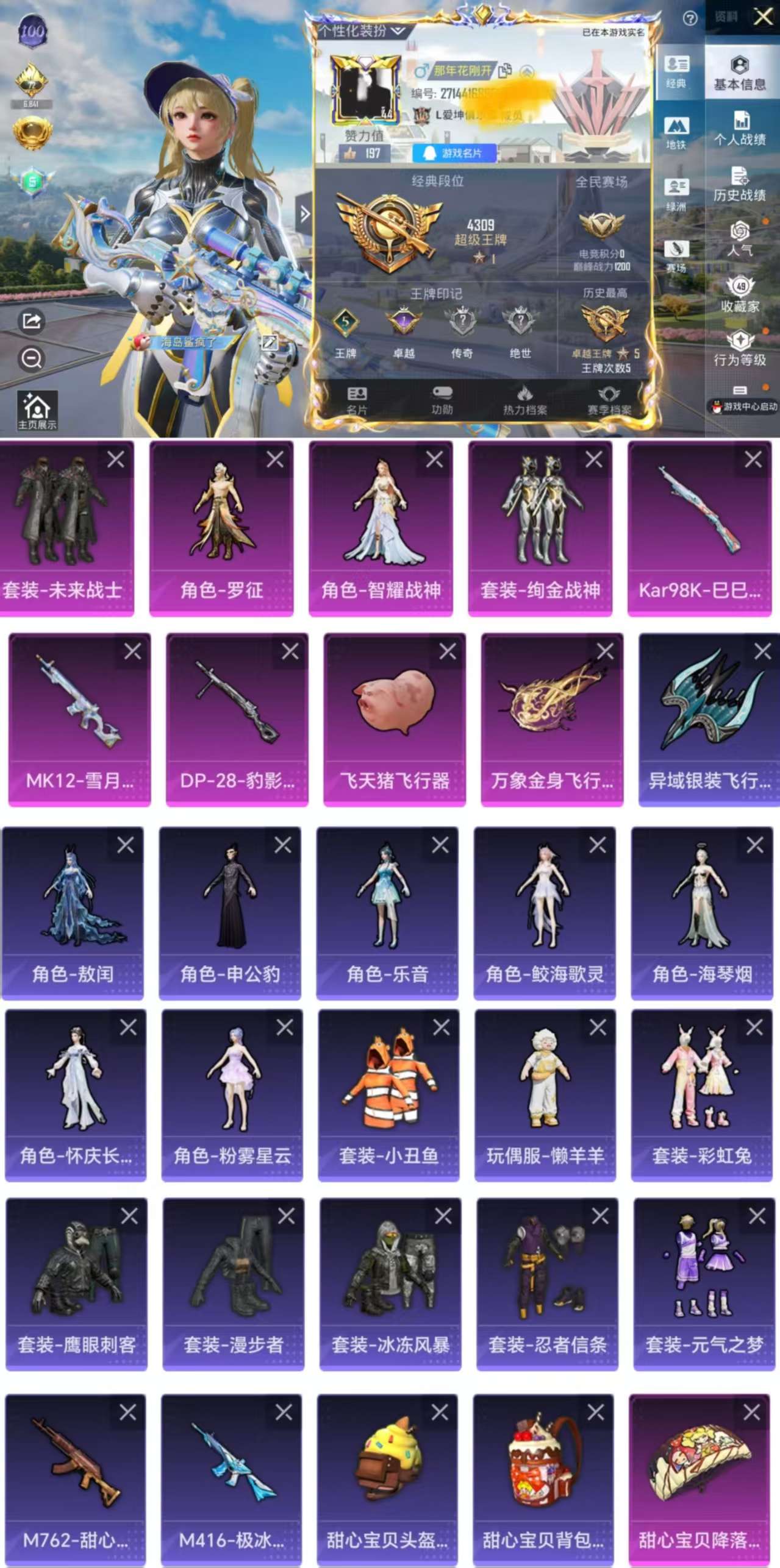 HPCMW3331412和平精英账号详情图2