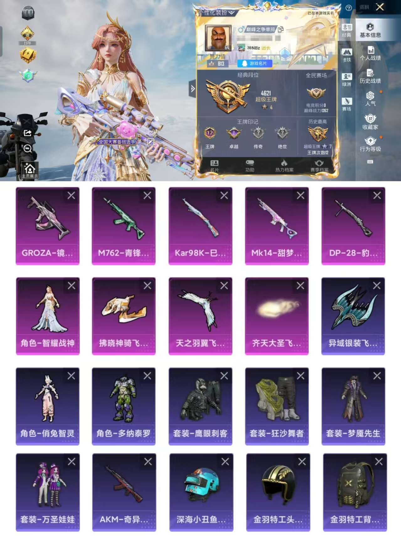 HPCMW3333274和平精英账号详情图2