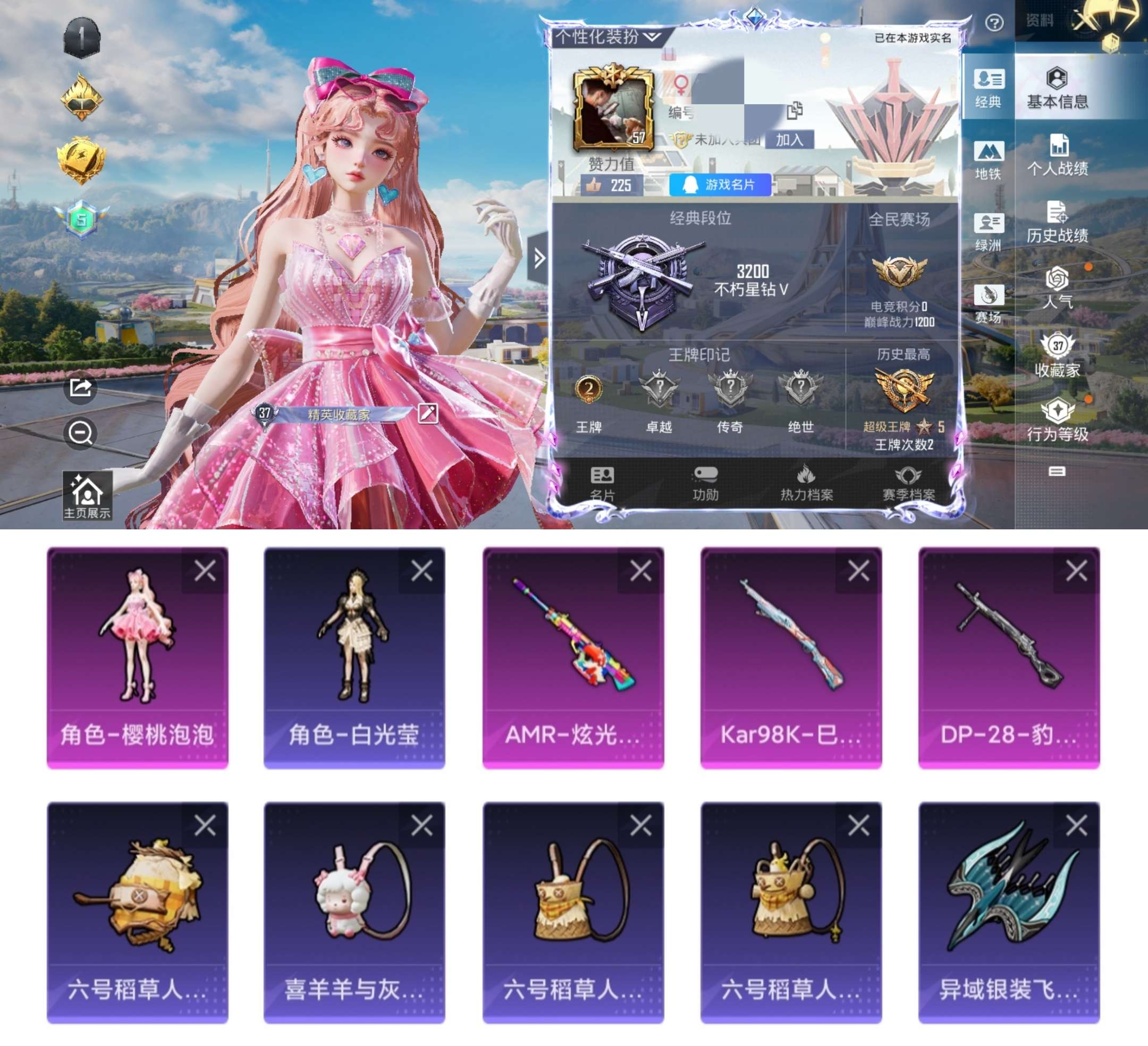 HPCMW3334014和平精英账号详情图2