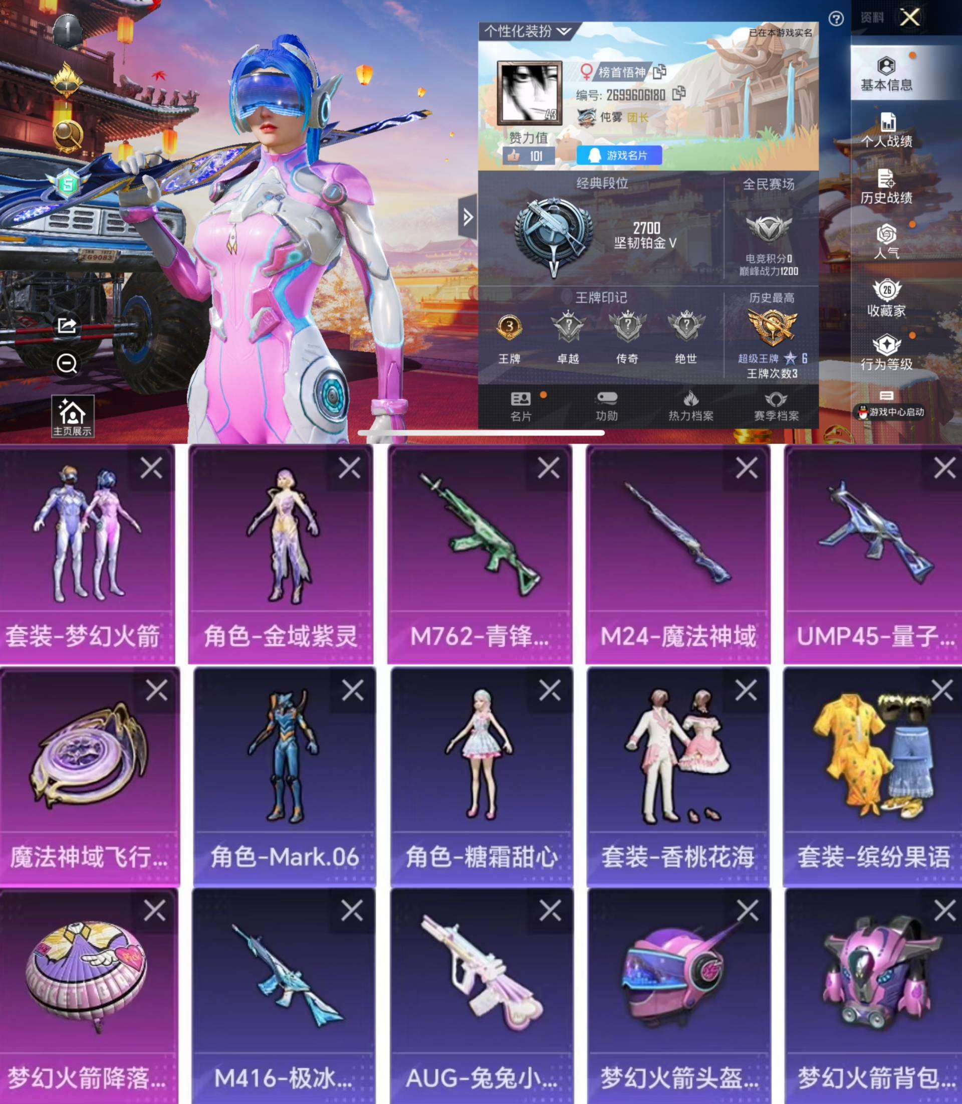 HPCMW3337827和平精英账号详情图2