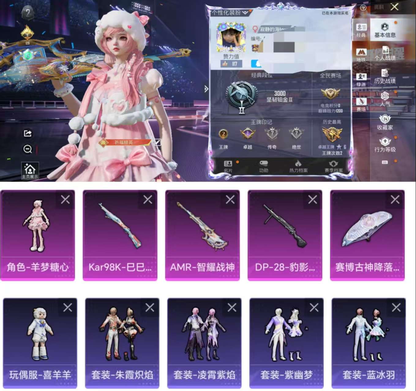 HPCMW3339545和平精英账号详情图2