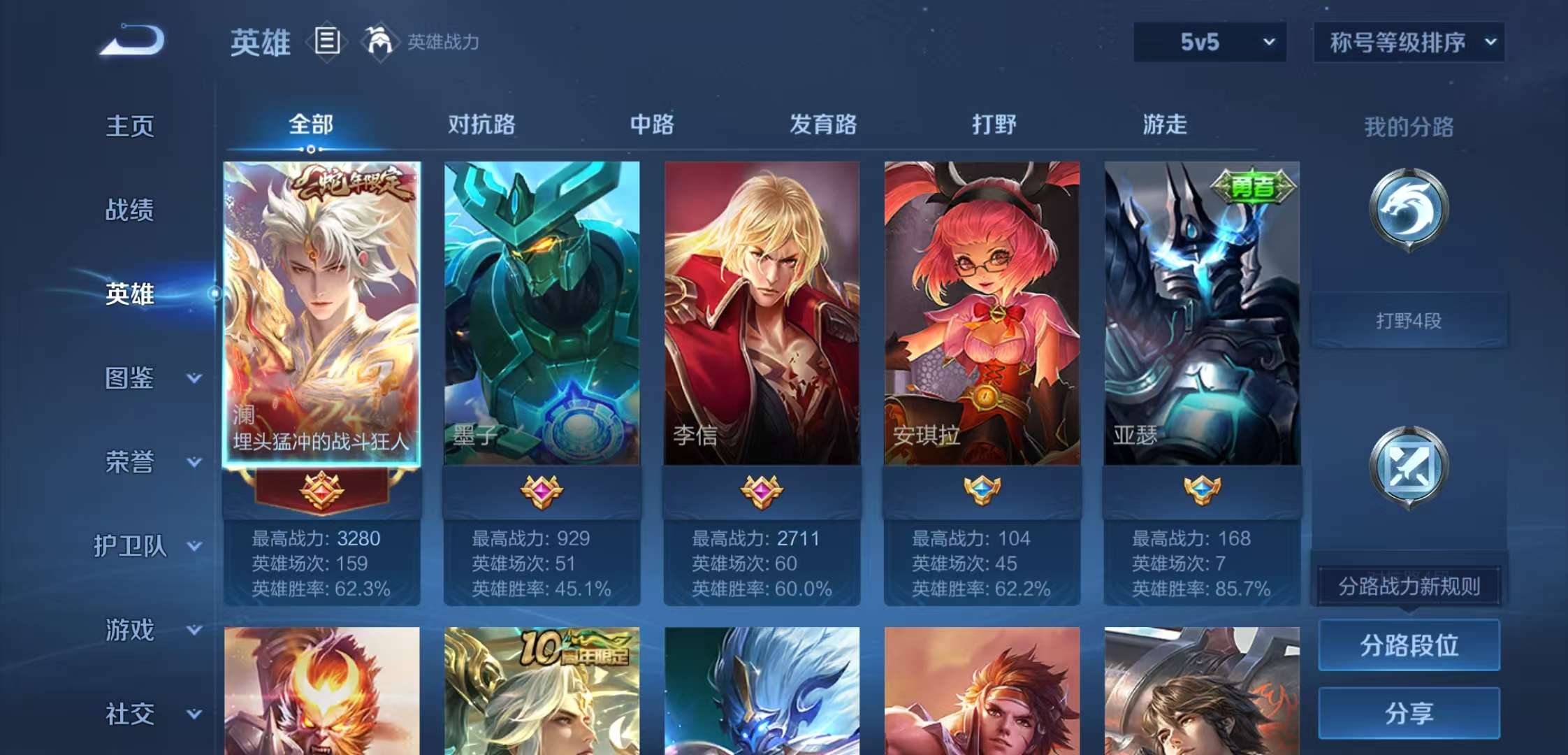 WZCMW3359124王者荣耀账号详情图3 WZCMW3359124王者荣耀账号详情图3