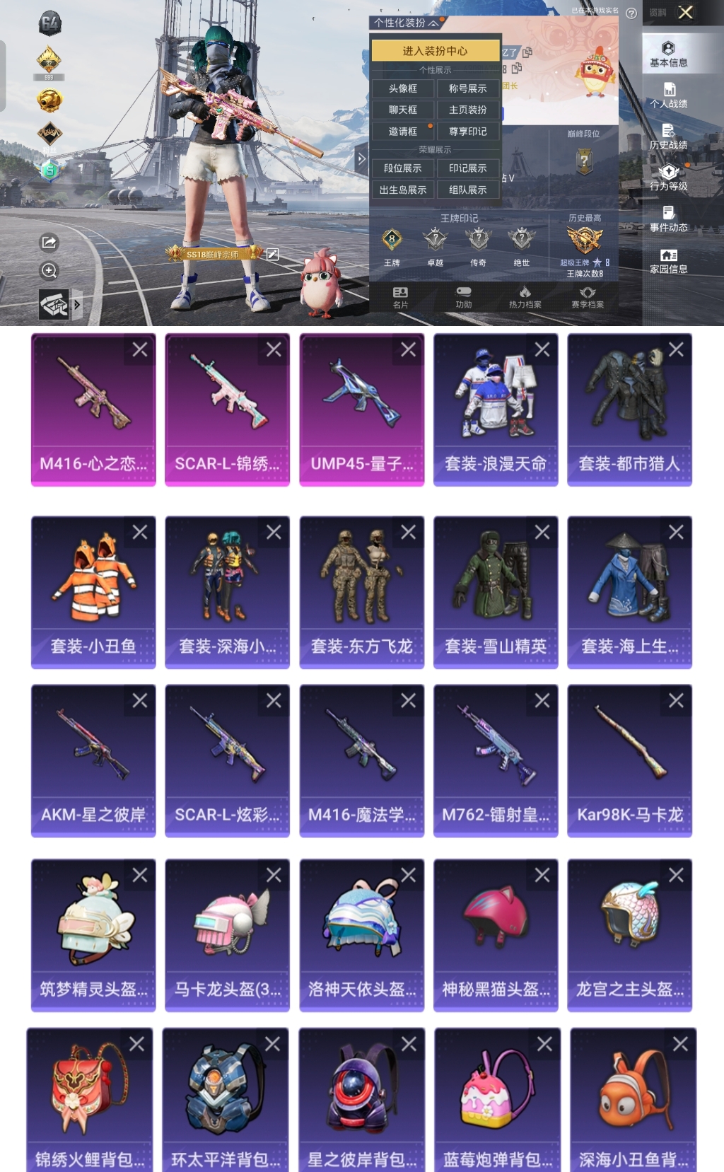 和平精英账号安卓QQ0载具-146套装-154枪皮-HM6117安卓Q区【身法素材号 3特效枪-3特效枪1满级 都市猎人