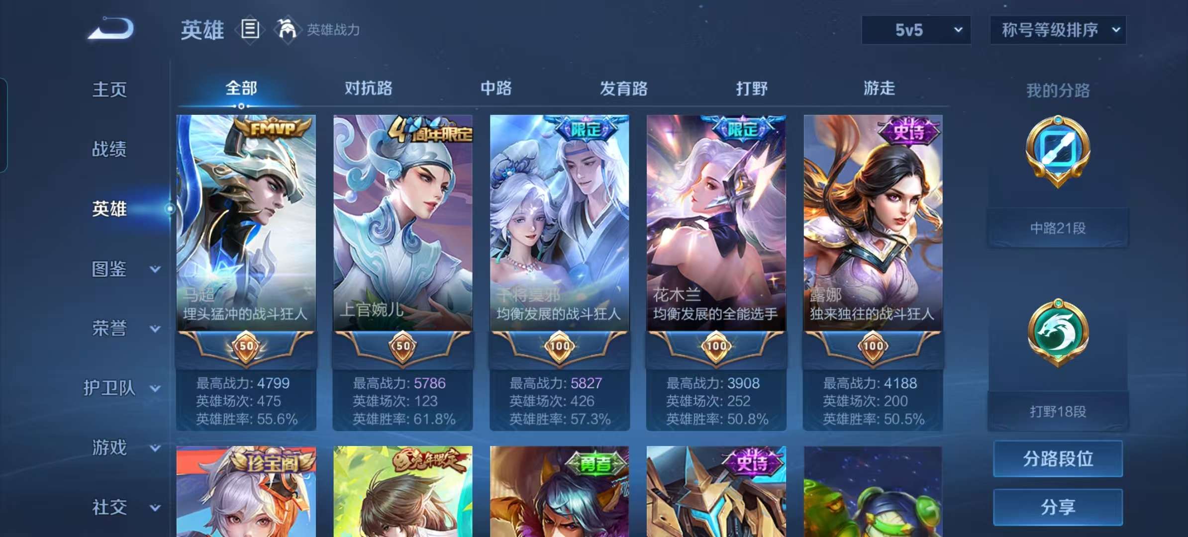 WZCMW3358323王者荣耀账号详情图4 WZCMW3358323王者荣耀账号详情图4