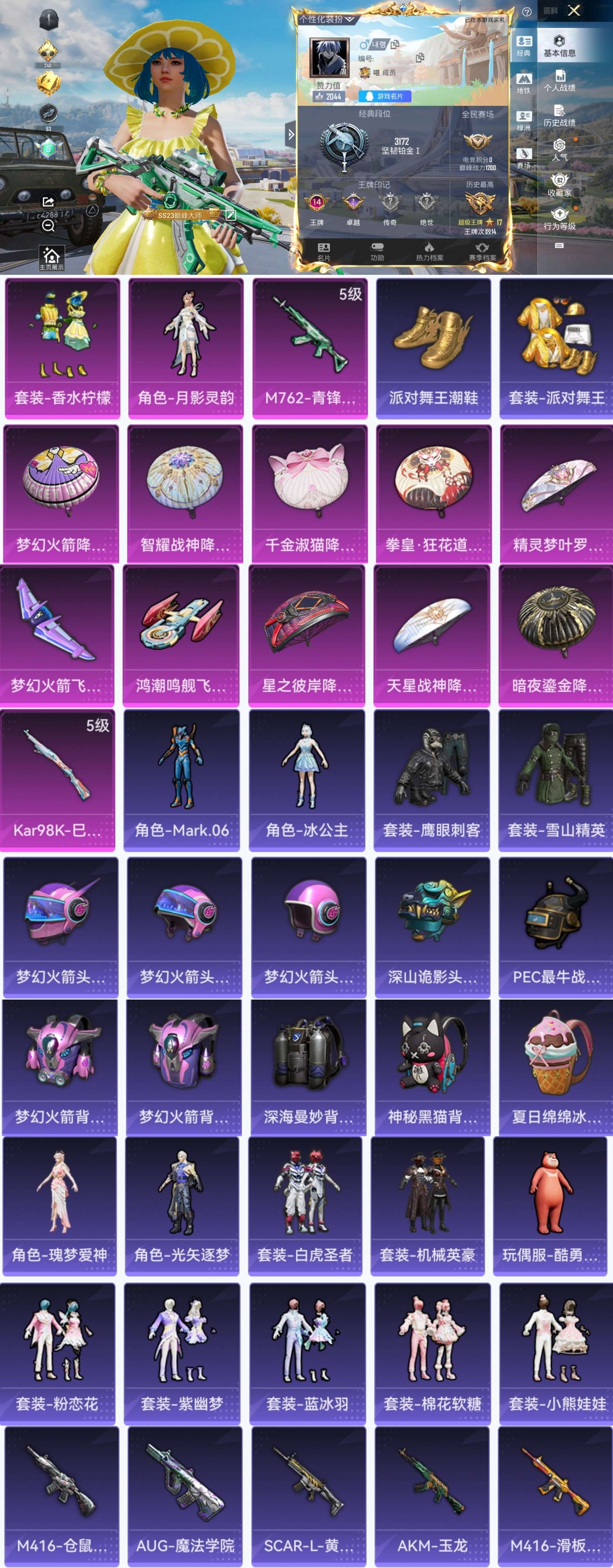 HPCMW3423543和平精英账号详情图2 HPCMW3423543和平精英账号详情图2