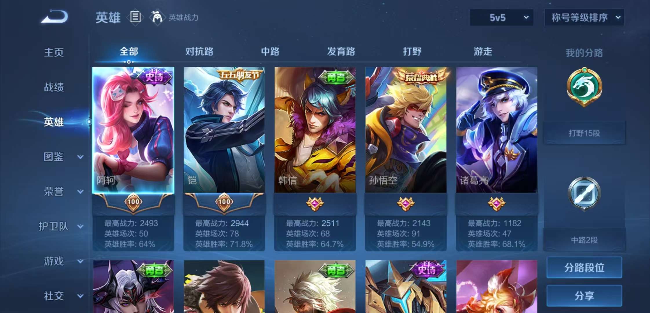 WZCMW3382282王者荣耀账号详情图3