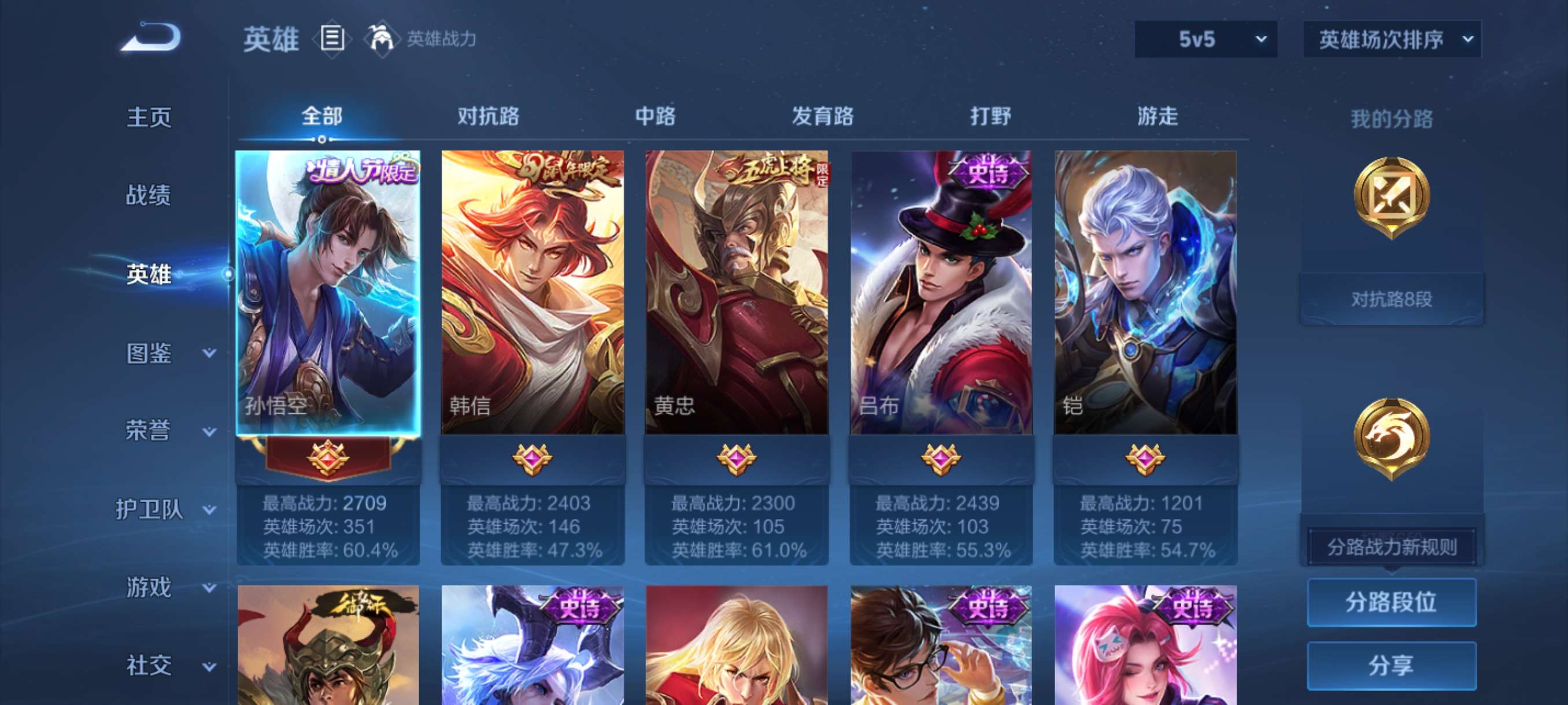 WZCMW3390406王者荣耀账号详情图2