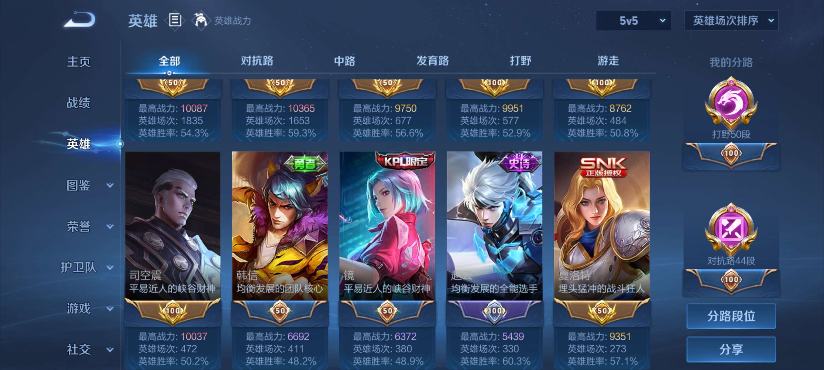 WZCMW3399407王者荣耀账号详情图4