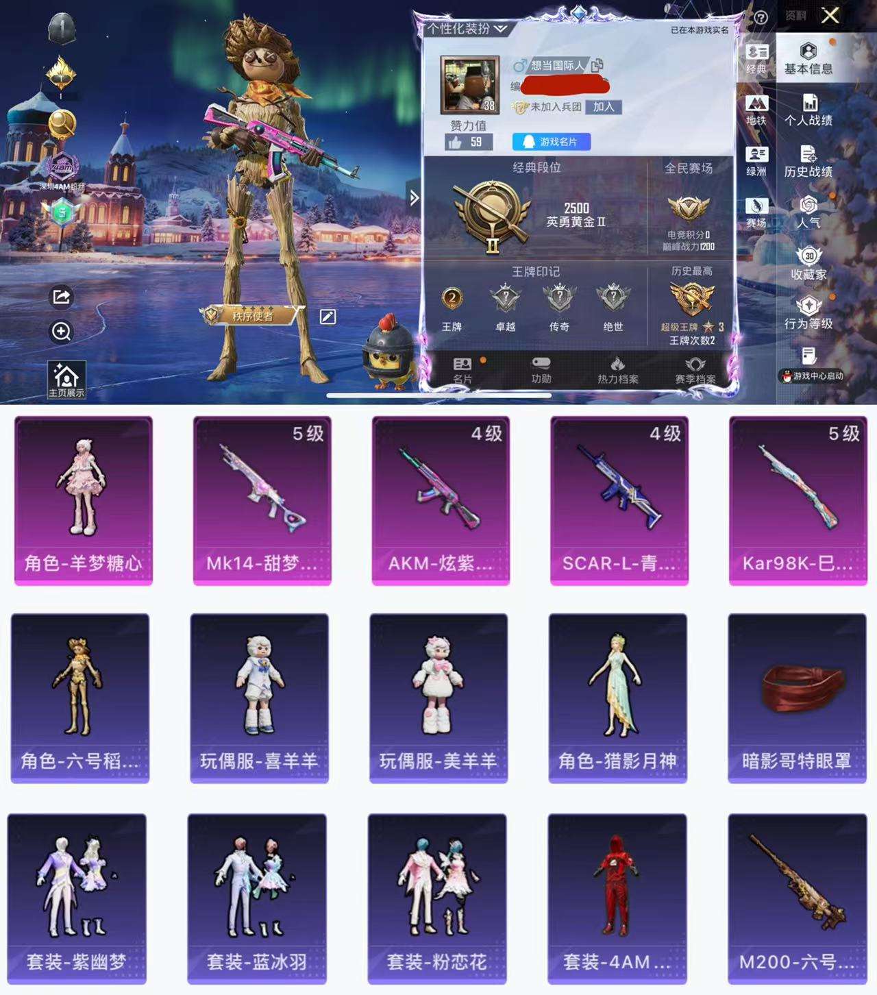 HPCMW3426353和平精英账号详情图2 HPCMW3426353和平精英账号详情图2