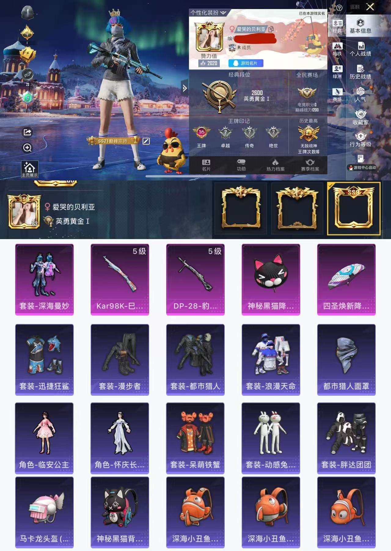 HPCMW3426456和平精英账号详情图2 HPCMW3426456和平精英账号详情图2