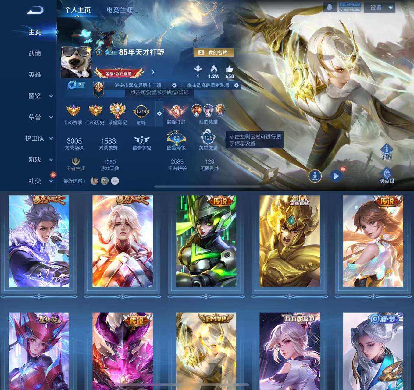 WZCMW3408116王者荣耀账号详情图2