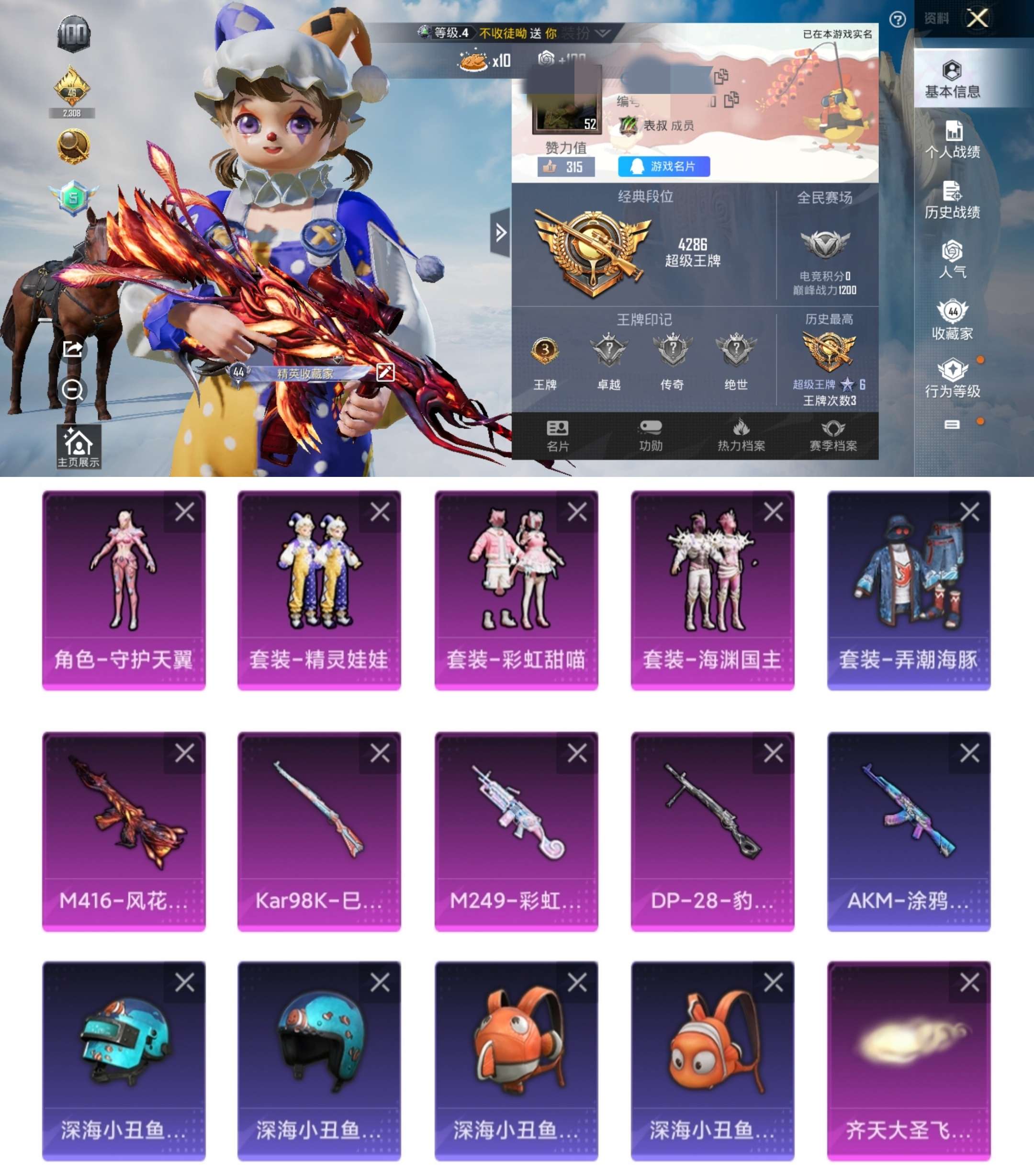 HPCMW3436150和平精英账号详情图2