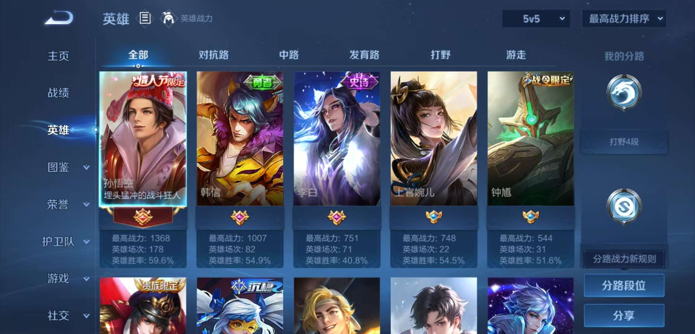 WZCMW3436877王者荣耀账号详情图2