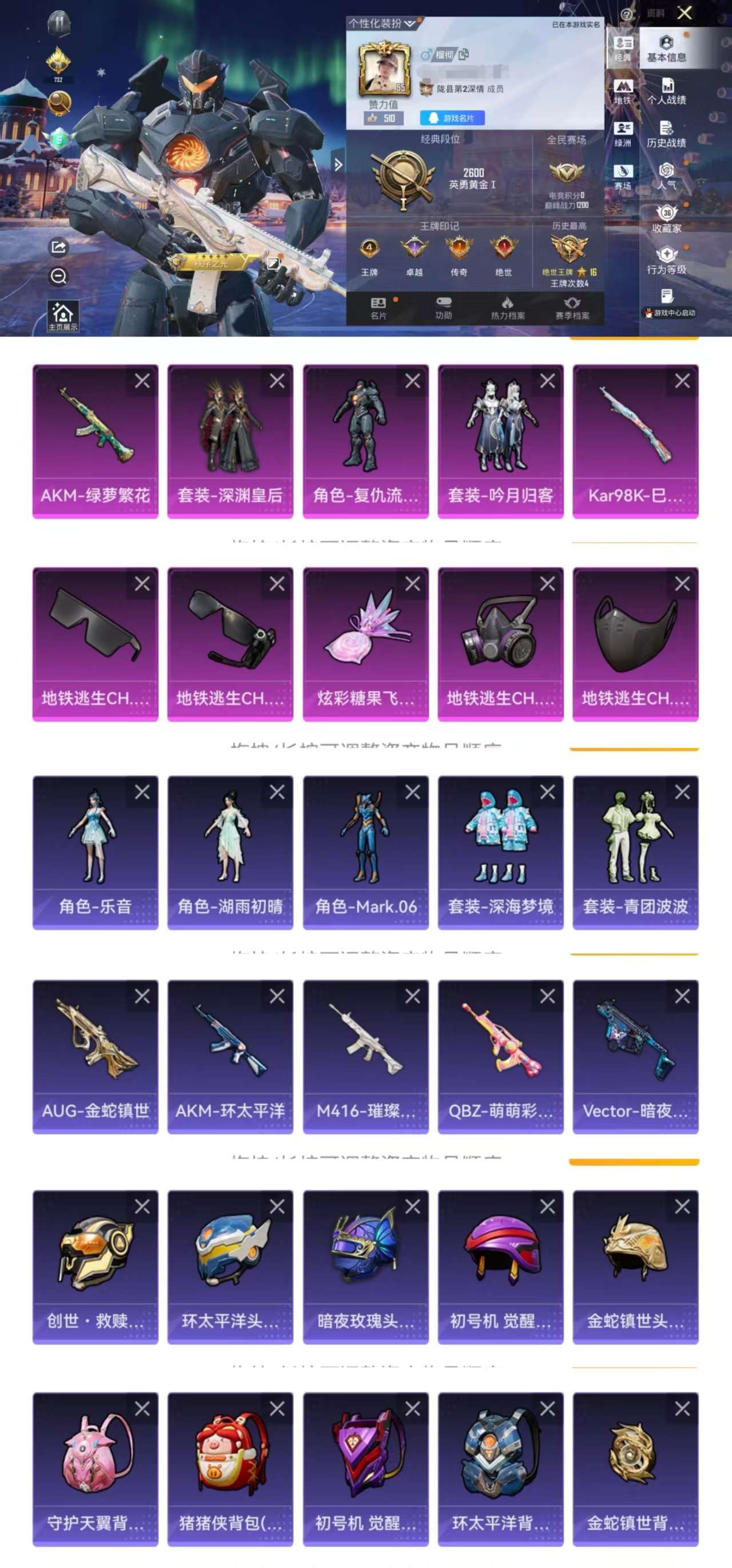 HPCMW3433574和平精英账号详情图2