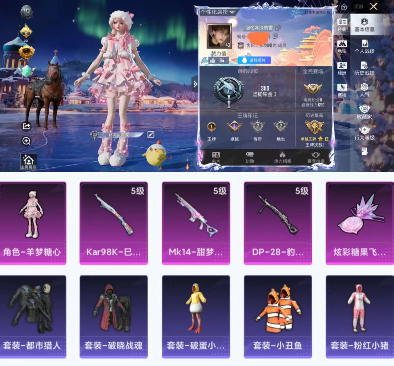 HPCMW3434861和平精英账号详情图2