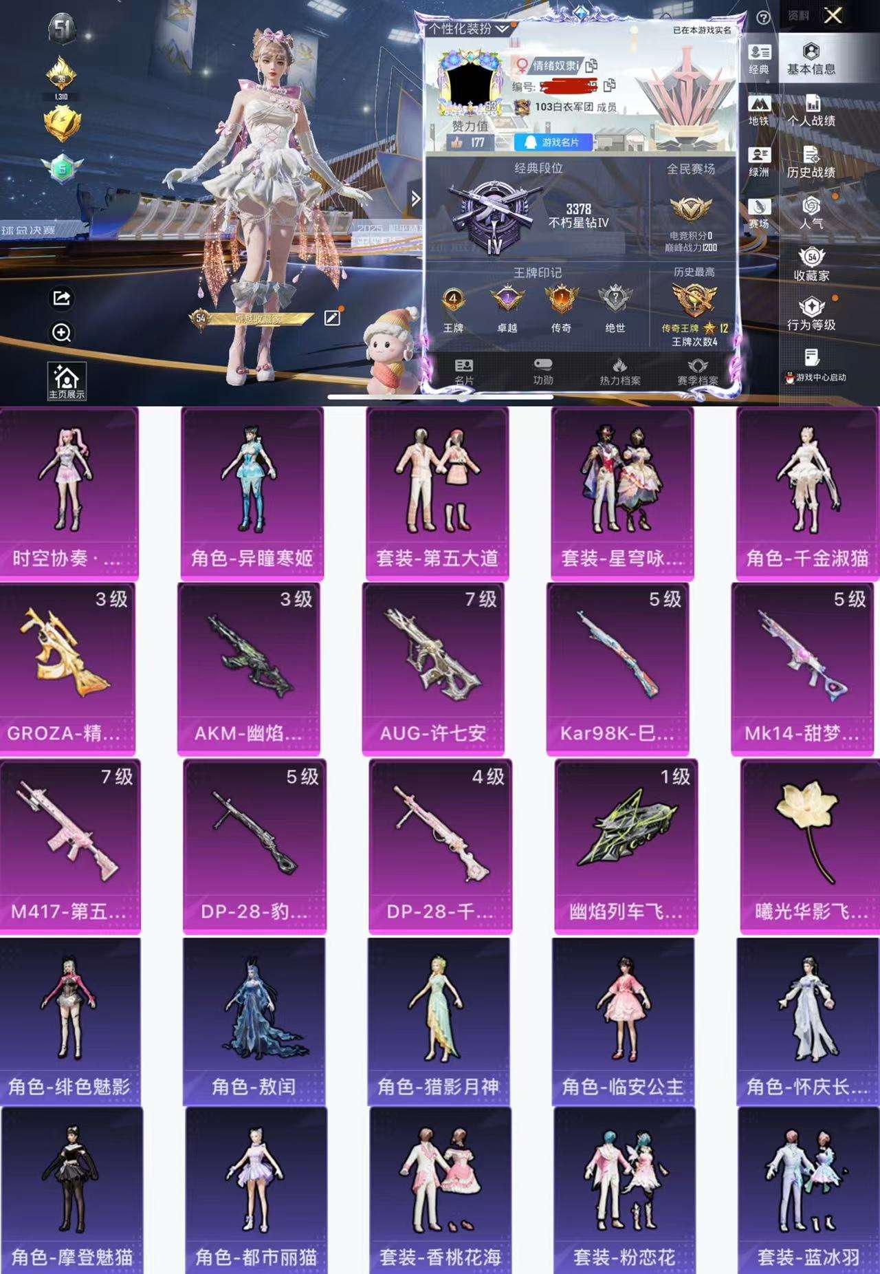 HPCMW3438595和平精英账号详情图2