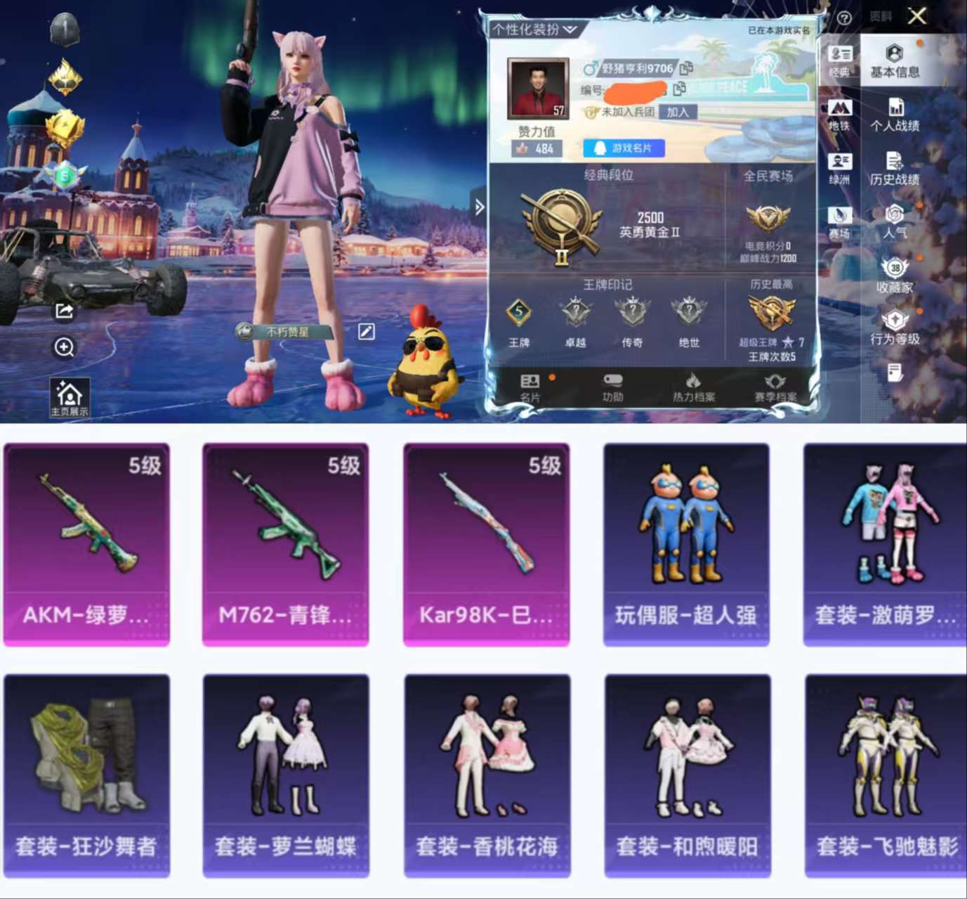 HPCMW3440844和平精英账号详情图2