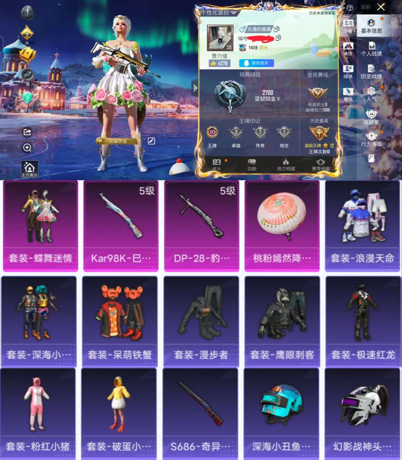 HPCMW3445539和平精英账号详情图2