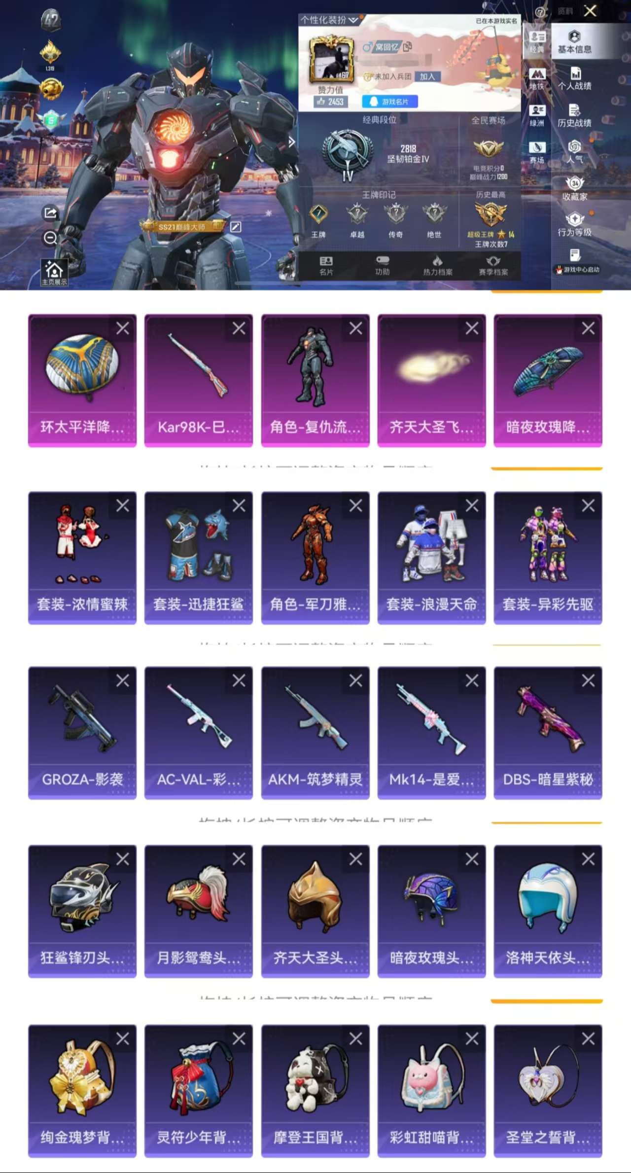 HPCMW3447051和平精英账号详情图2