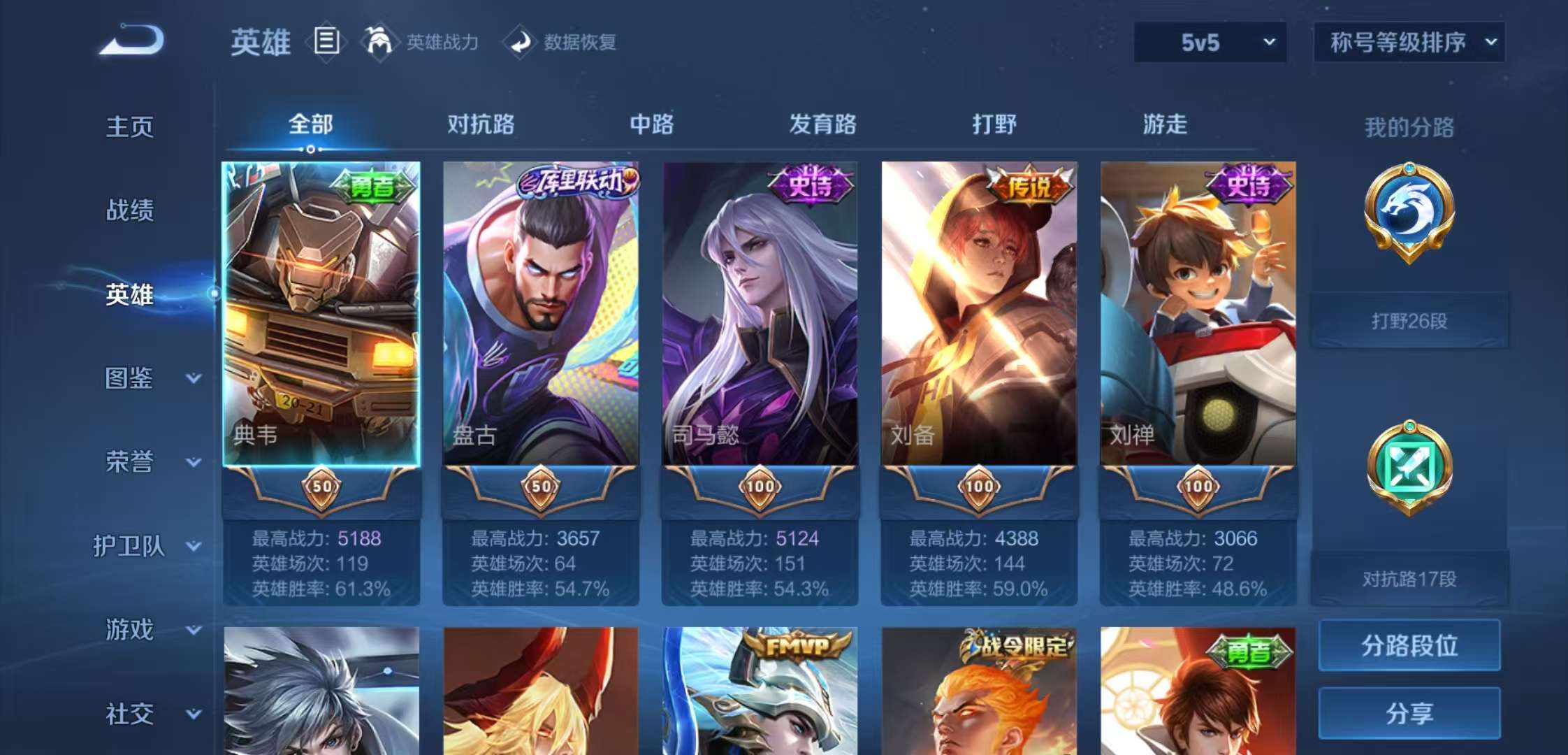 WZCMW3475549王者荣耀账号详情图3