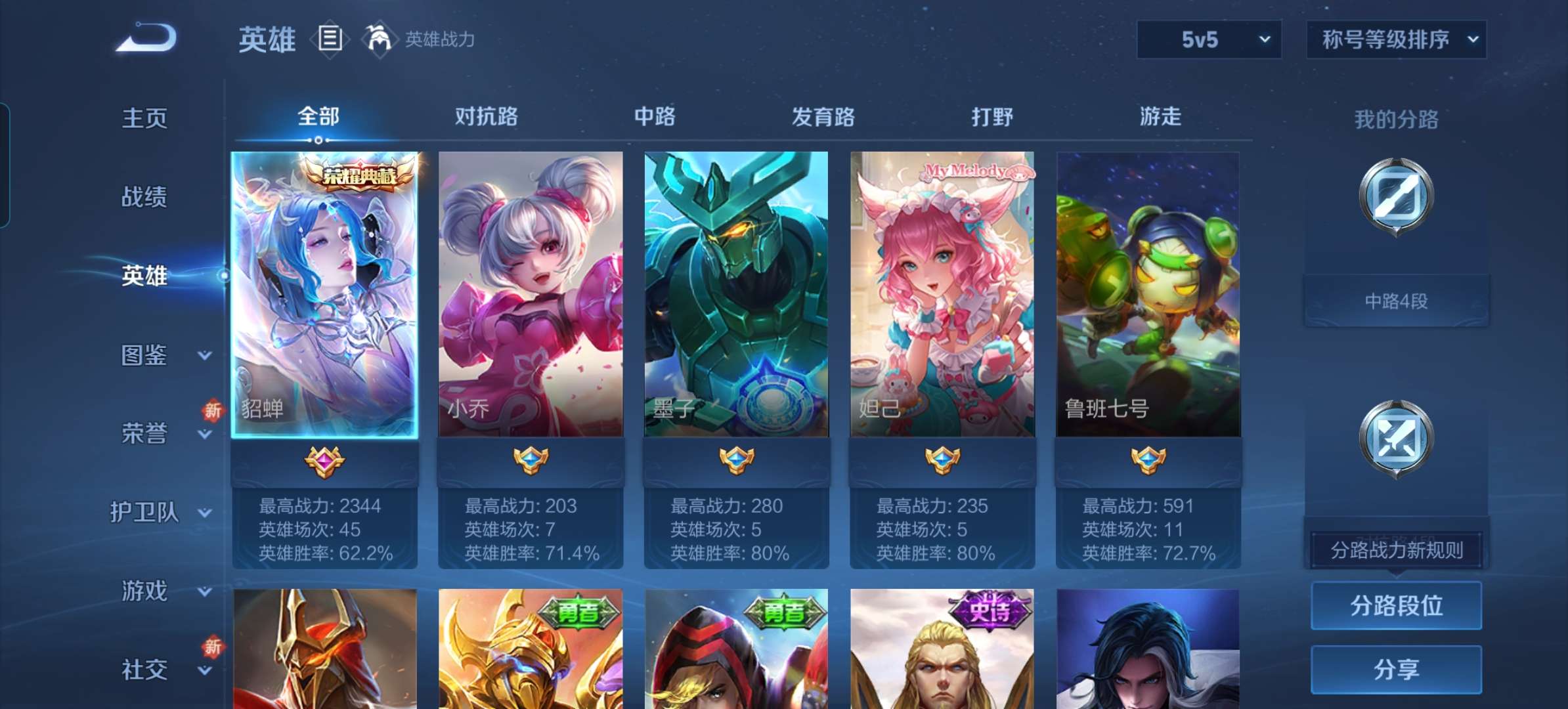 WZCMW3477239王者荣耀账号详情图2 WZCMW3477239王者荣耀账号详情图2