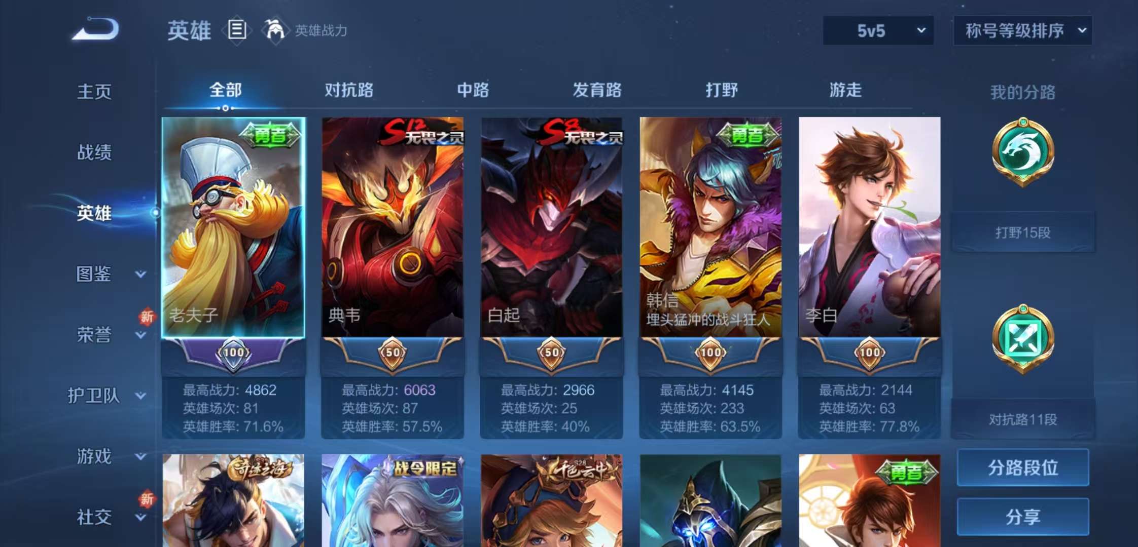 WZCMW43111王者荣耀账号详情图3 WZCMW43111王者荣耀账号详情图3