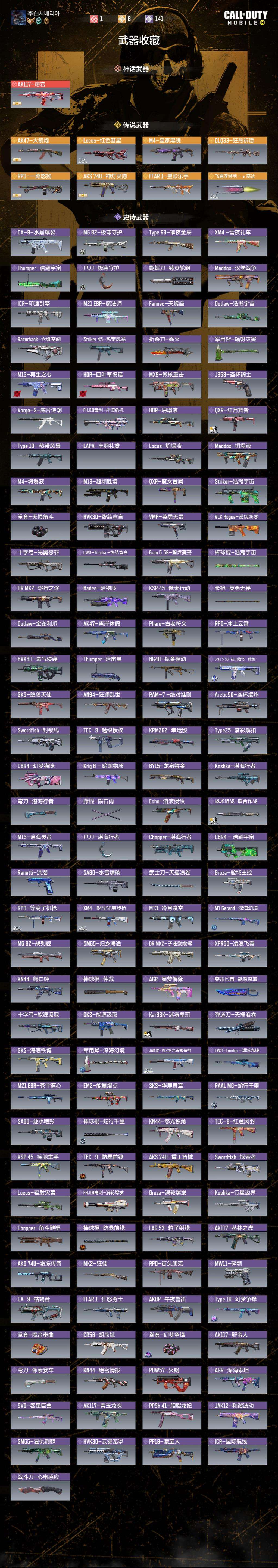 SMCMW40041使命召唤手游账号详情图3 SMCMW40041使命召唤手游账号详情图3