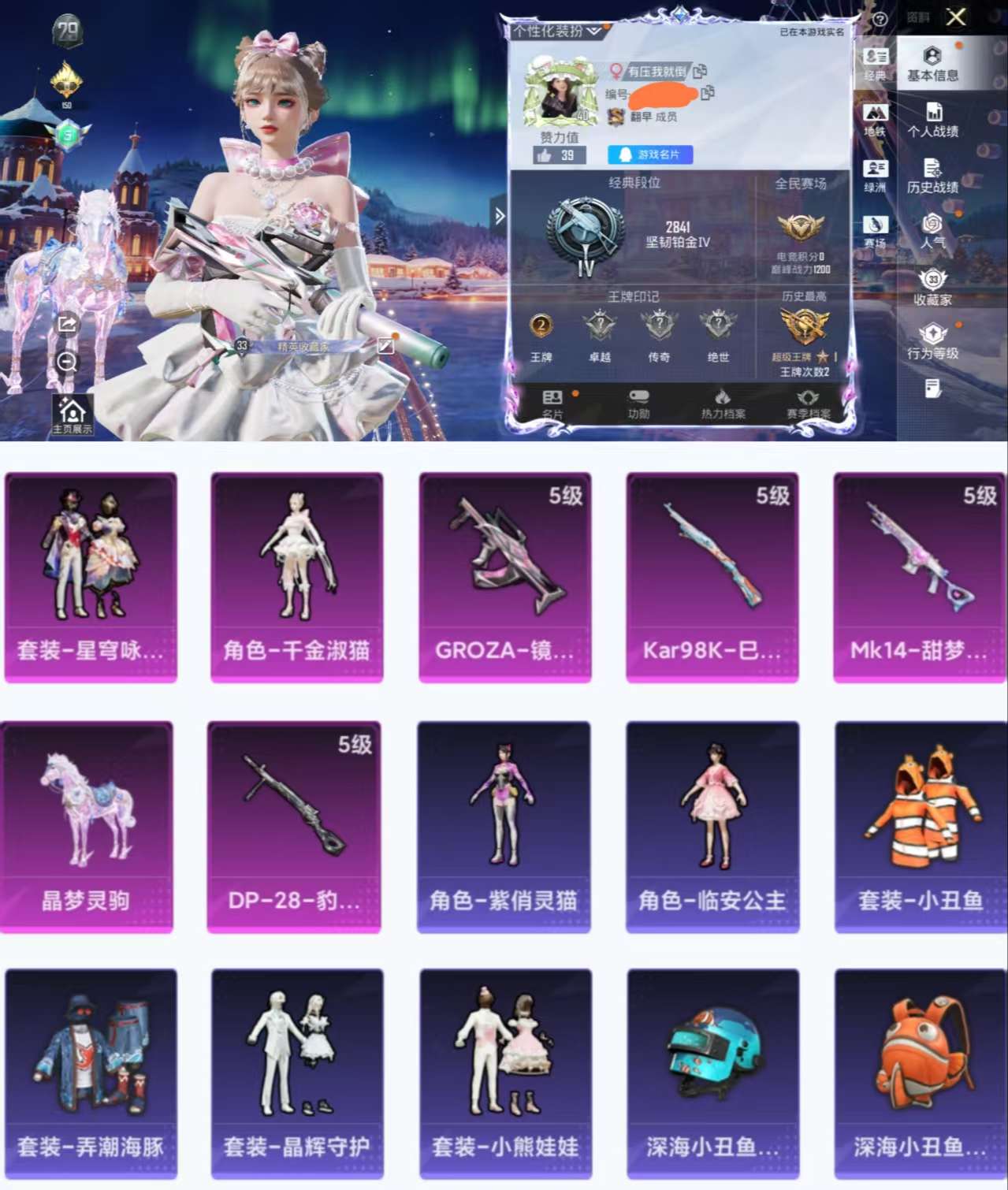 HPCMW455405和平精英账号详情图2