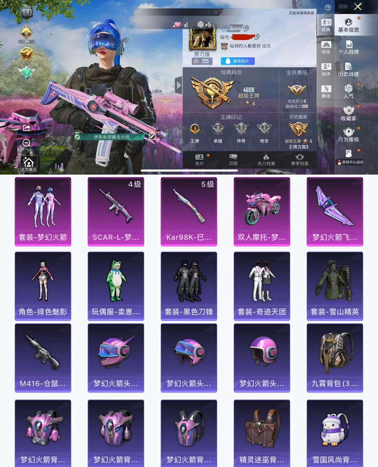 HPCMW454361和平精英账号详情图2