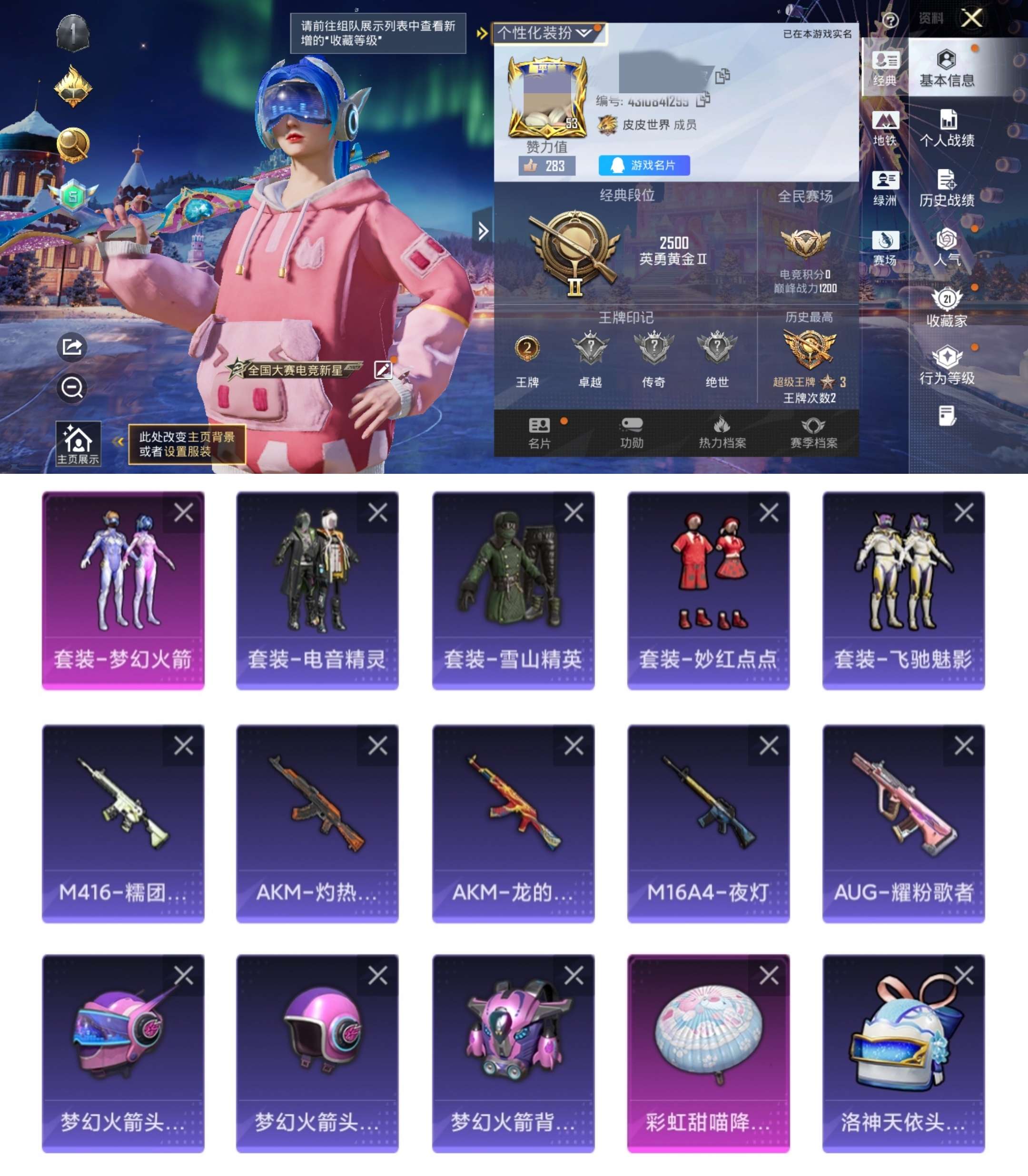 HPCMW462882和平精英账号详情图2