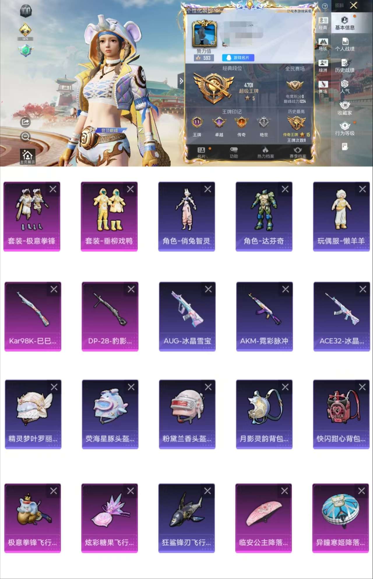 HPCMW455219和平精英账号详情图2