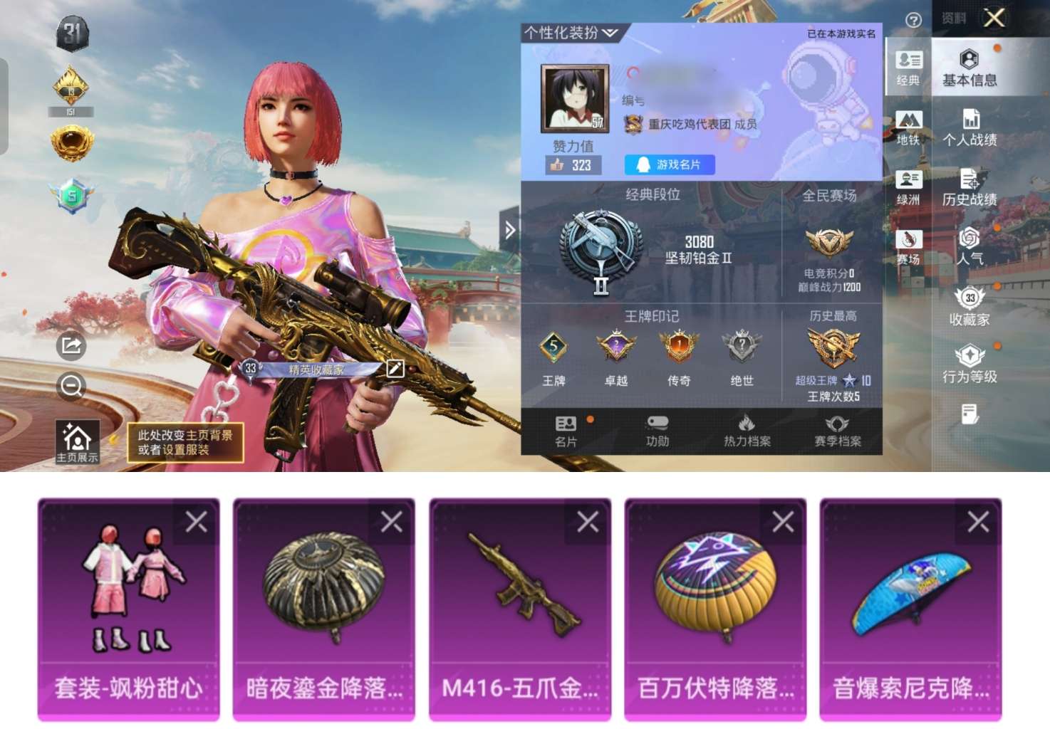 HPCMW463087和平精英账号详情图2