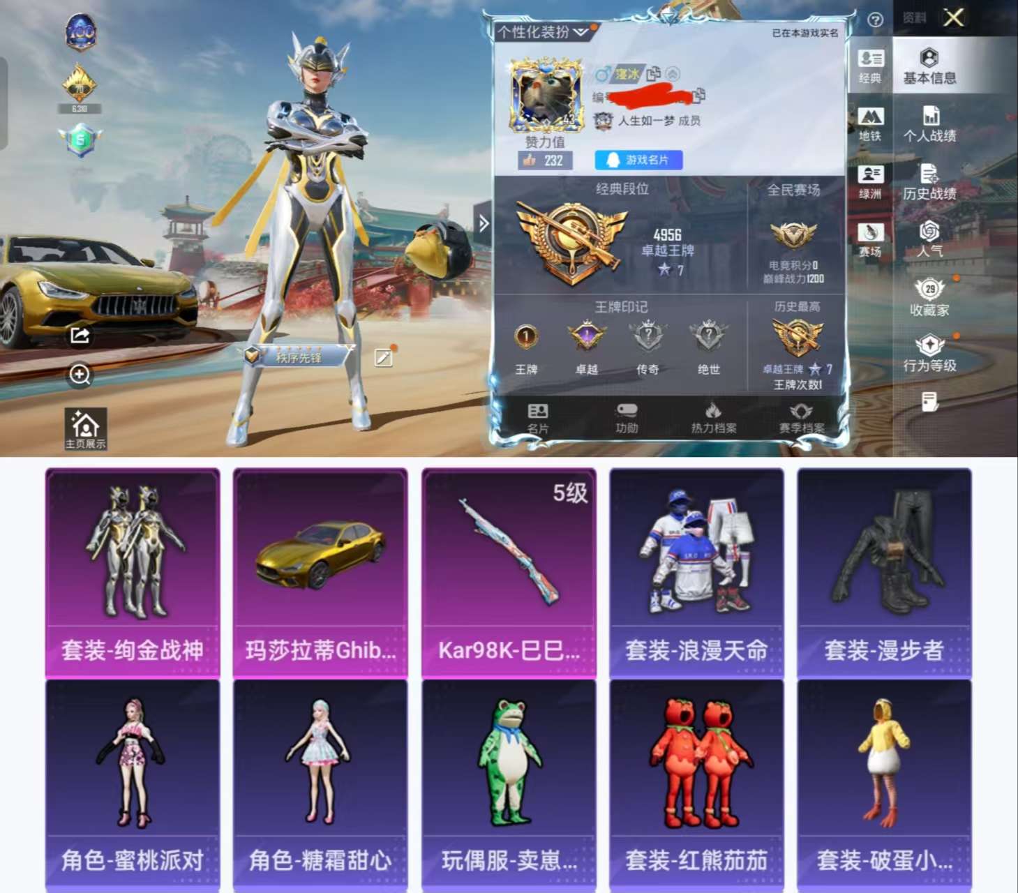 HPCMW455035和平精英账号详情图2