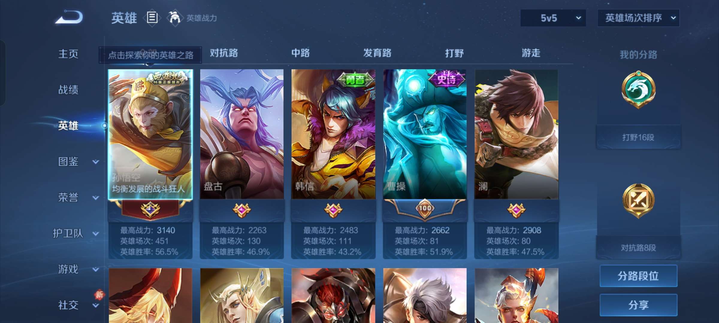 WZCMW4111504王者荣耀账号详情图3