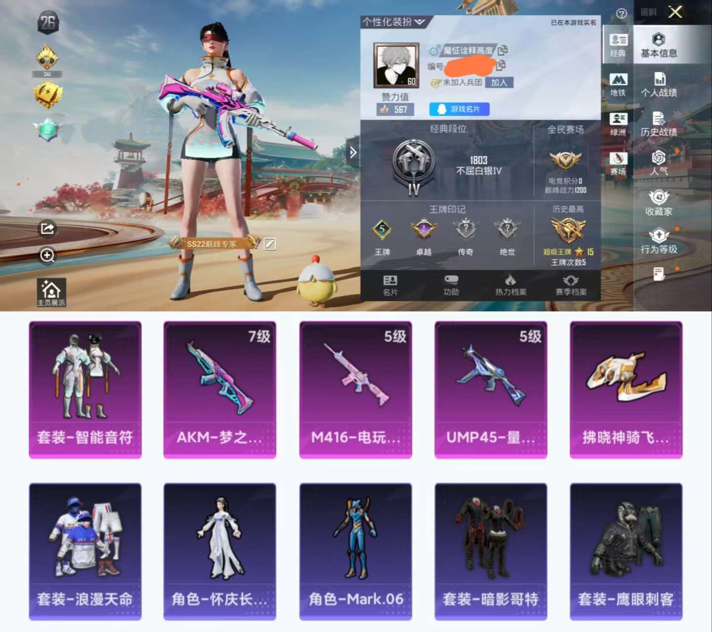 HPCMW466885和平精英账号详情图2