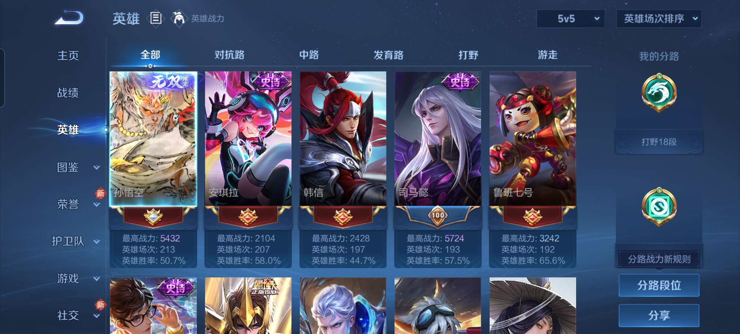 WZCMW4127789王者荣耀账号详情图5