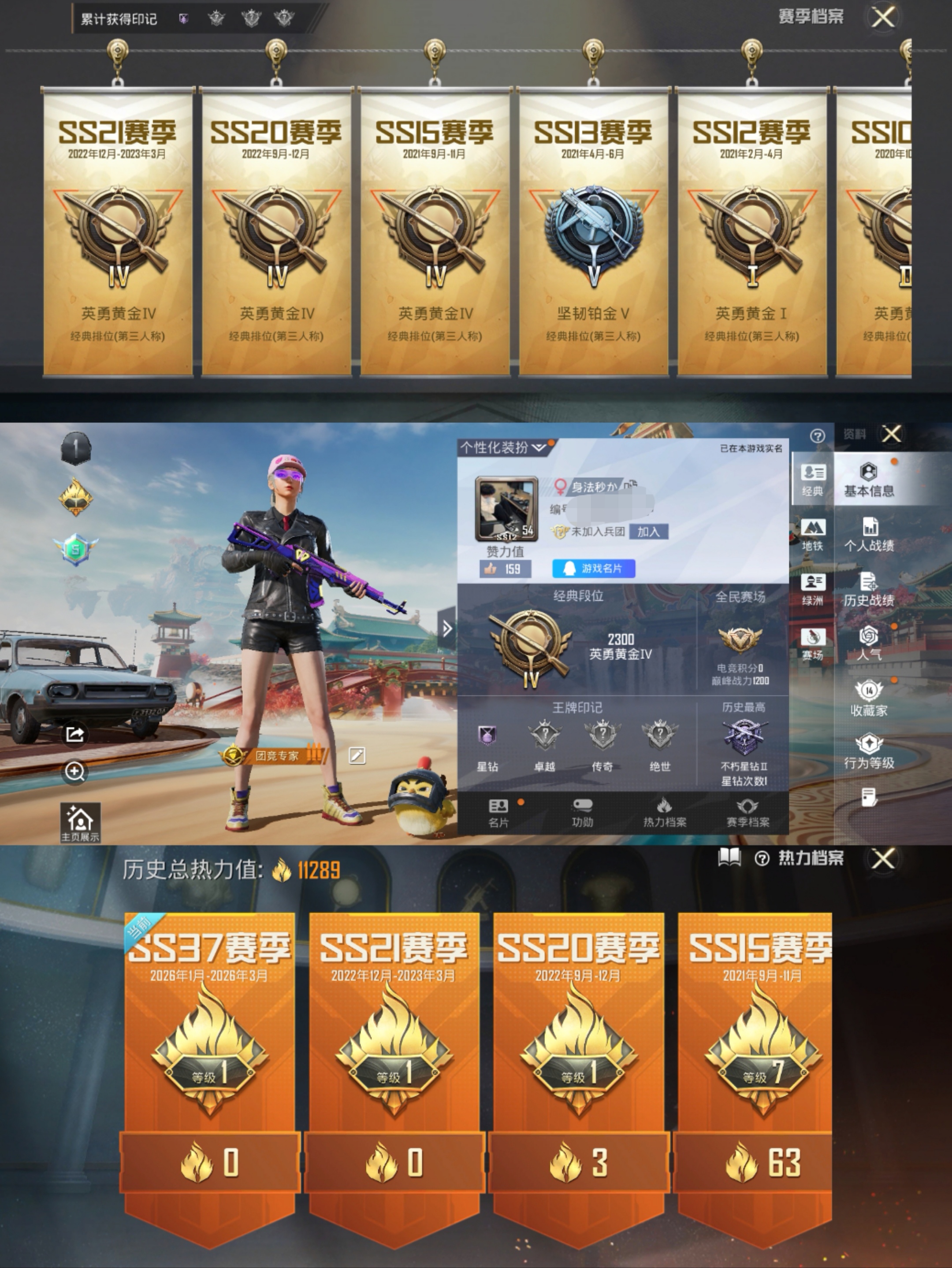 和平精英账号安卓QQ0载具-44套装-37枪皮- 夜莺强袭者 雪山精英 黑色刀锋 SS7特训 坚韧舞者 超能勇士 翡翠奔