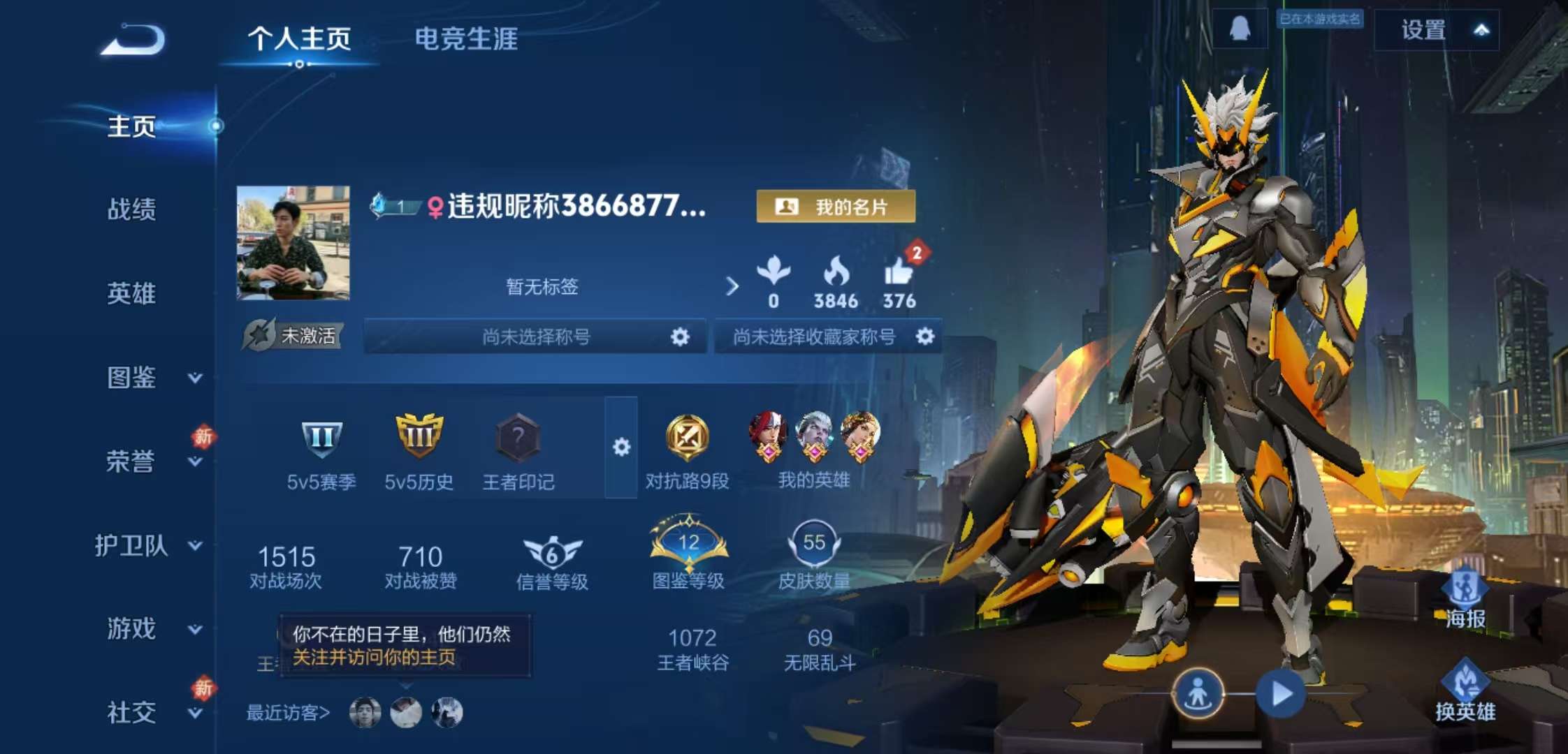 WZCMW4140600王者荣耀账号详情图2