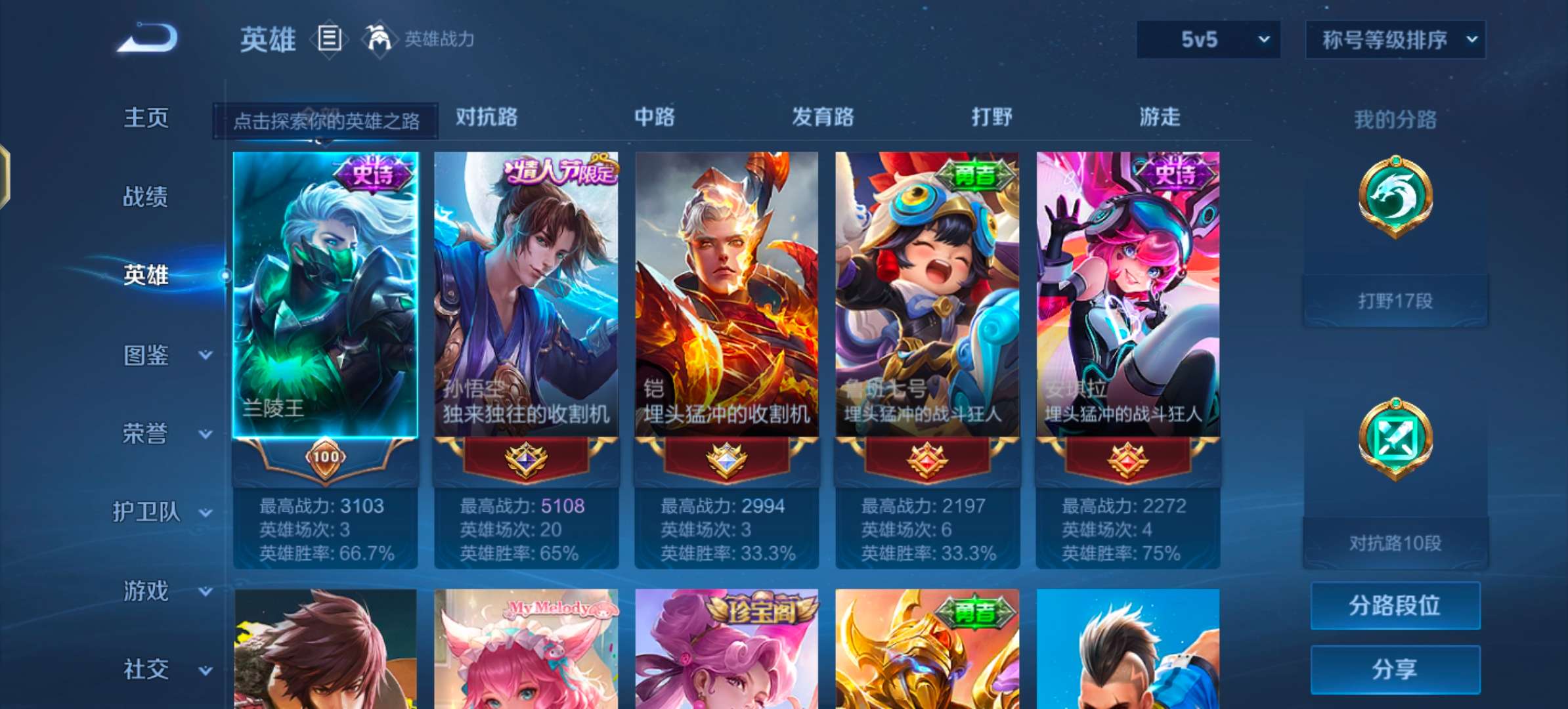 WZCMW4140621王者荣耀账号详情图3