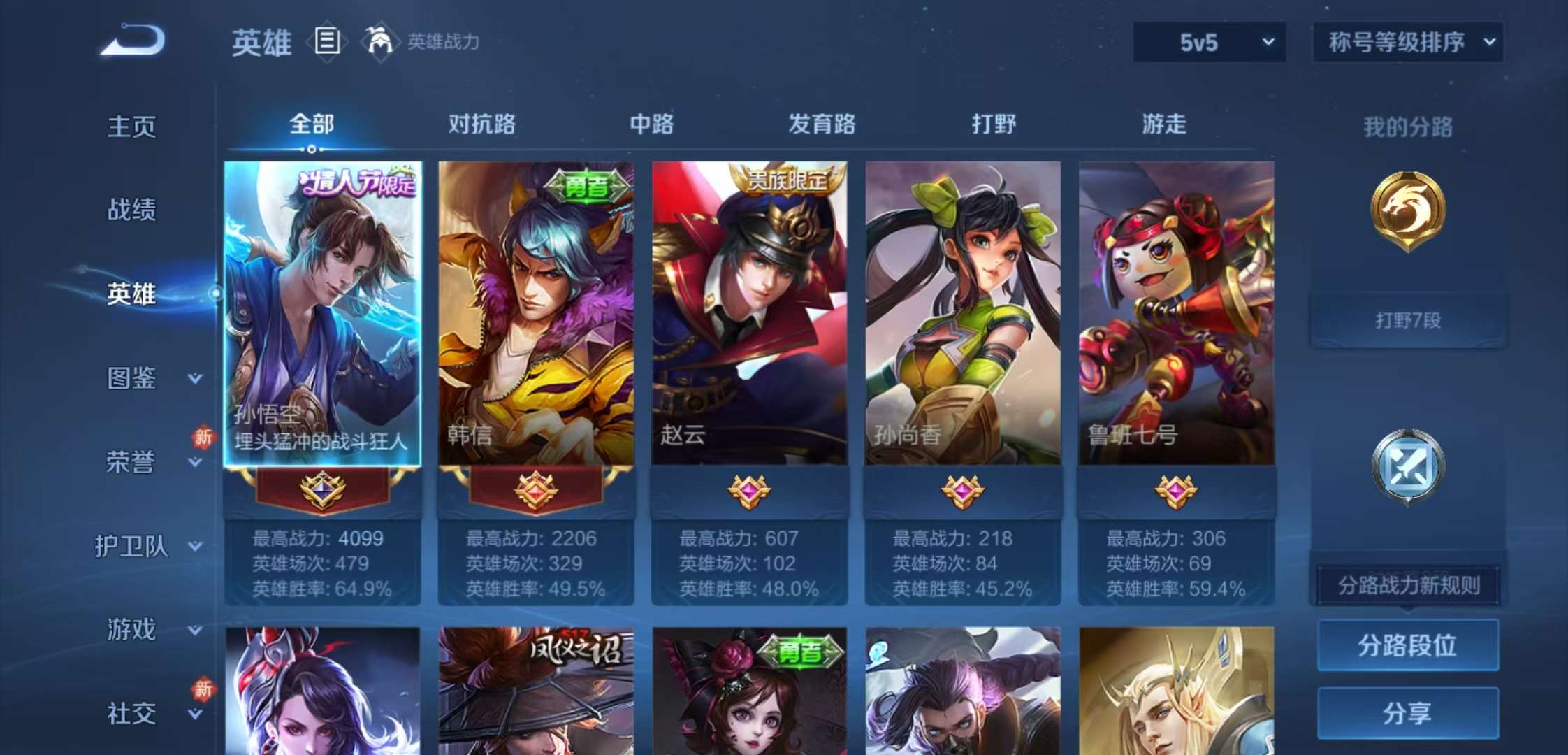 WZCMW4140622王者荣耀账号详情图3