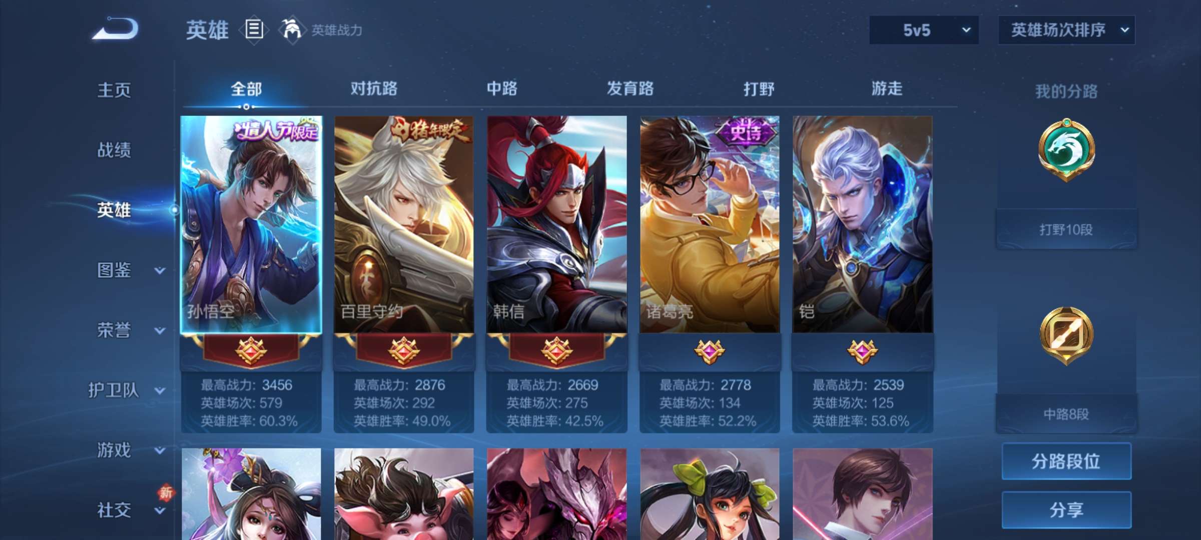 WZCMW4154703王者荣耀账号详情图3