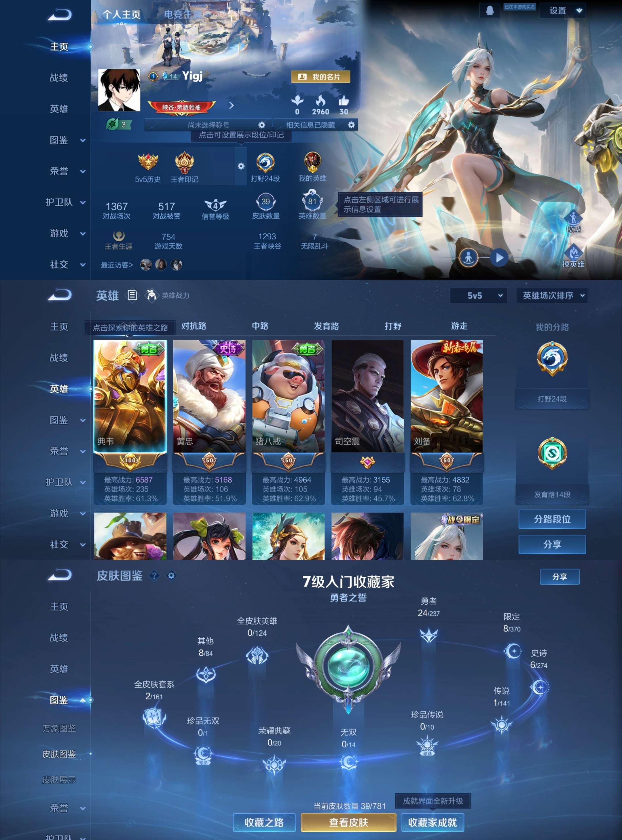 WZCMW4167294王者荣耀账号详情图2