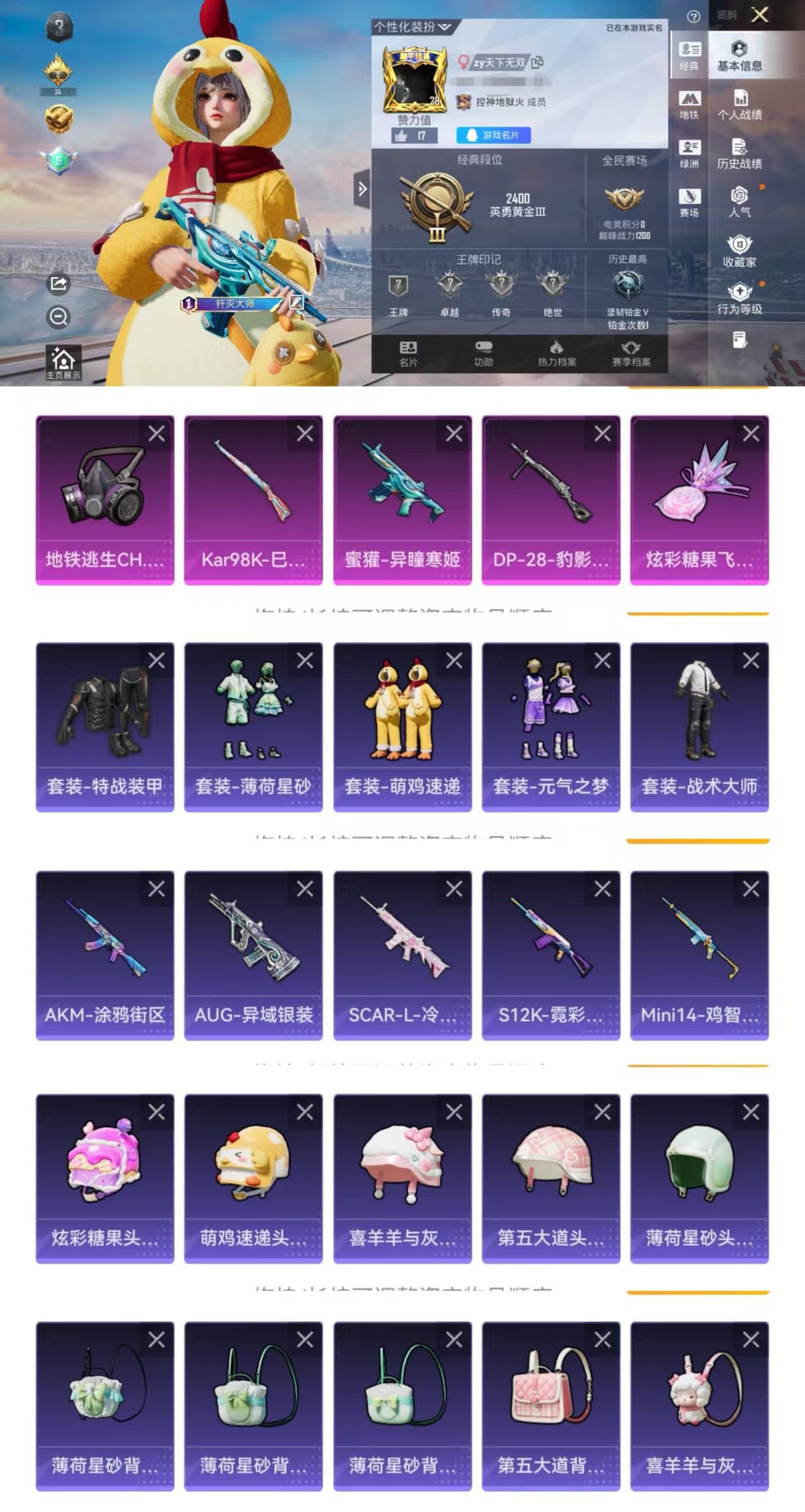 和平精英账号安卓QQ0载具-13套装-28枪皮-HM6700安卓Q区-3特效枪2飞行器【无二次协助 地铁已开 蜜獾-异瞳