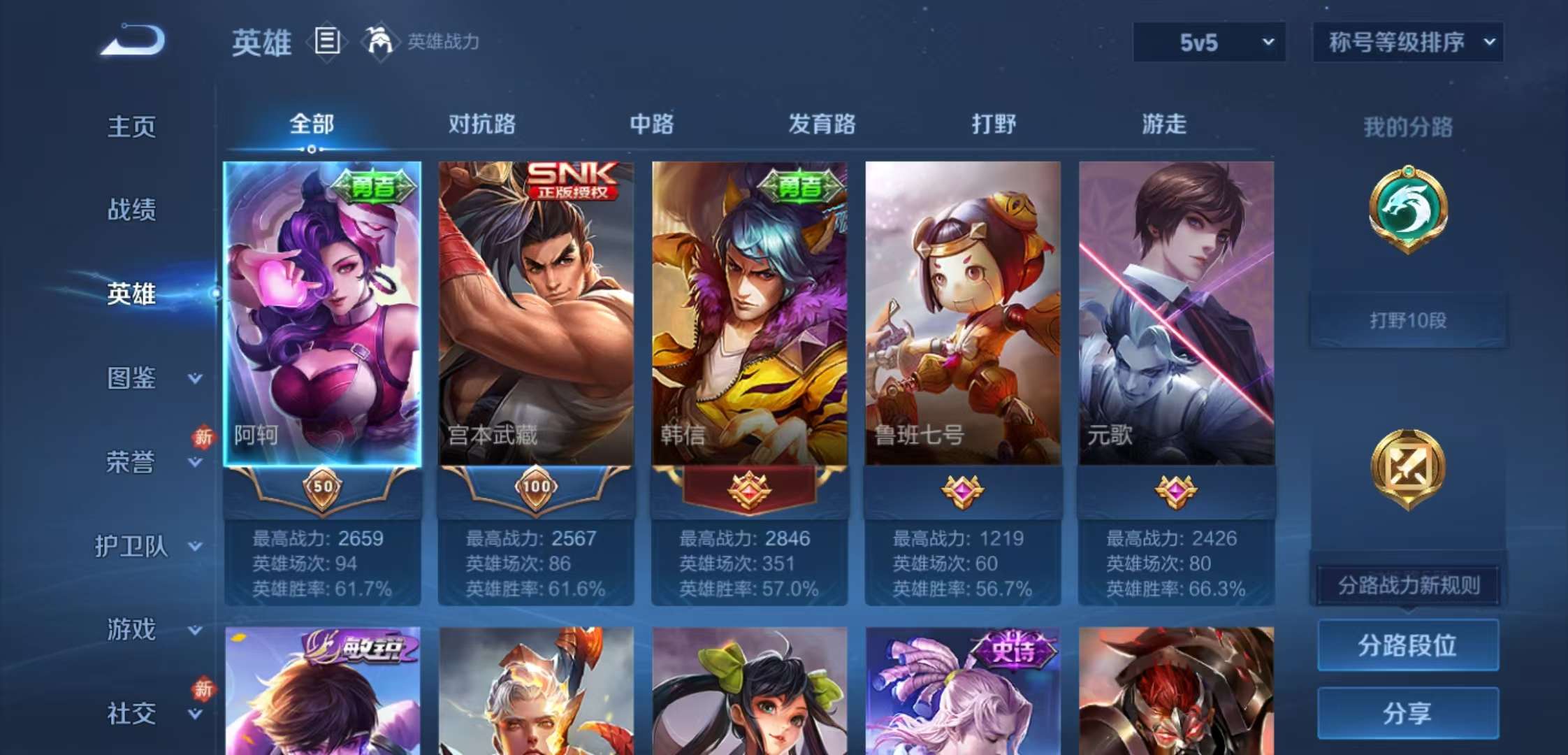 WZCMW4248035王者荣耀账号详情图3 WZCMW4248035王者荣耀账号详情图3