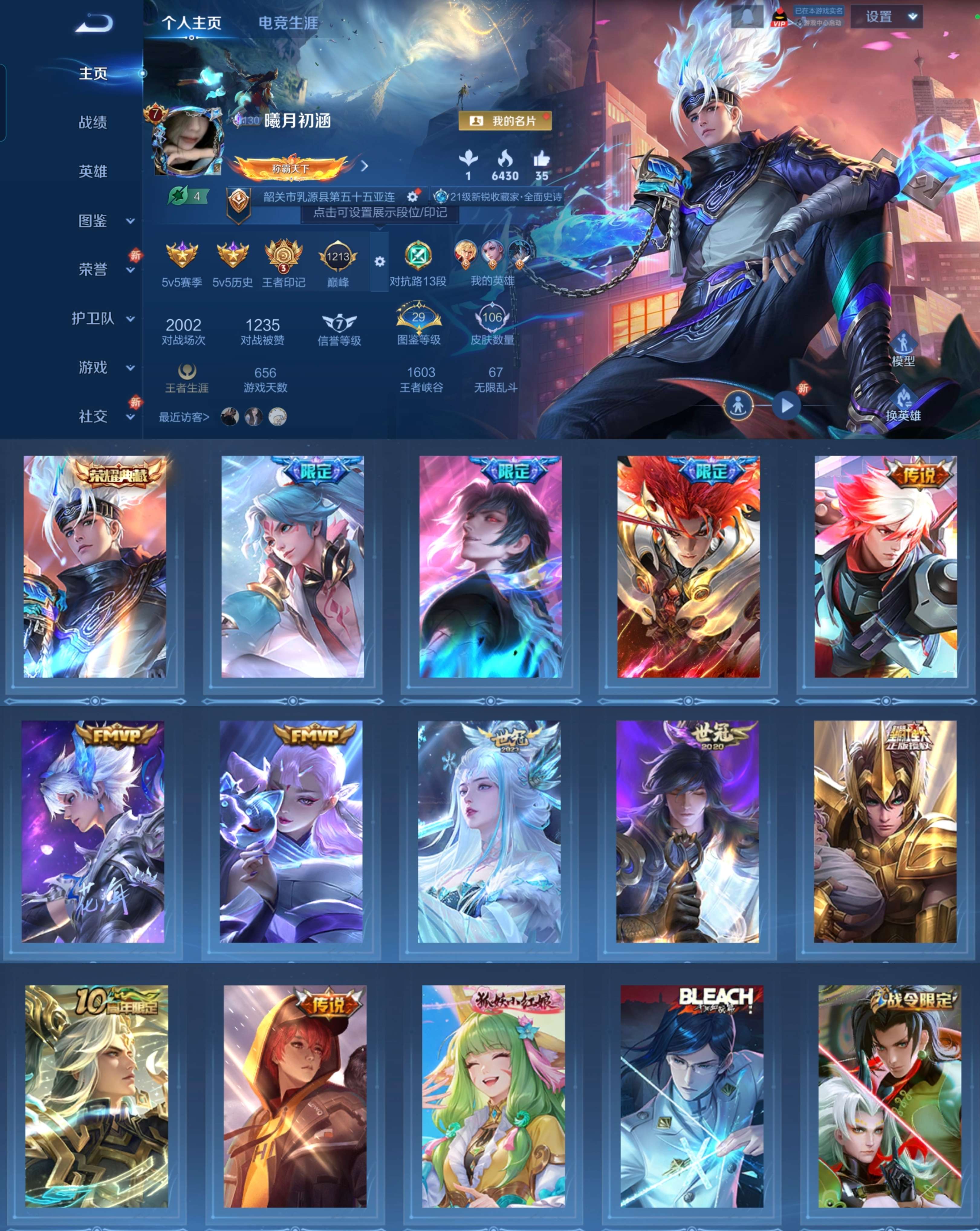 WZCMW4322566王者荣耀账号详情图1