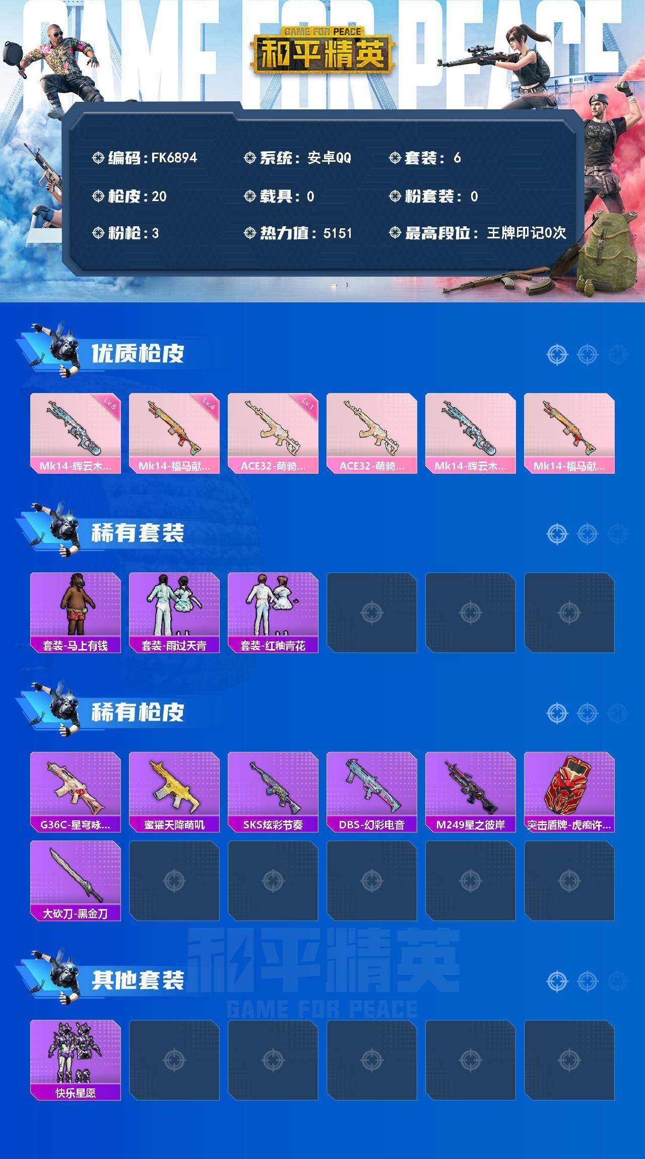 HPCMW4193103和平精英账号详情图2